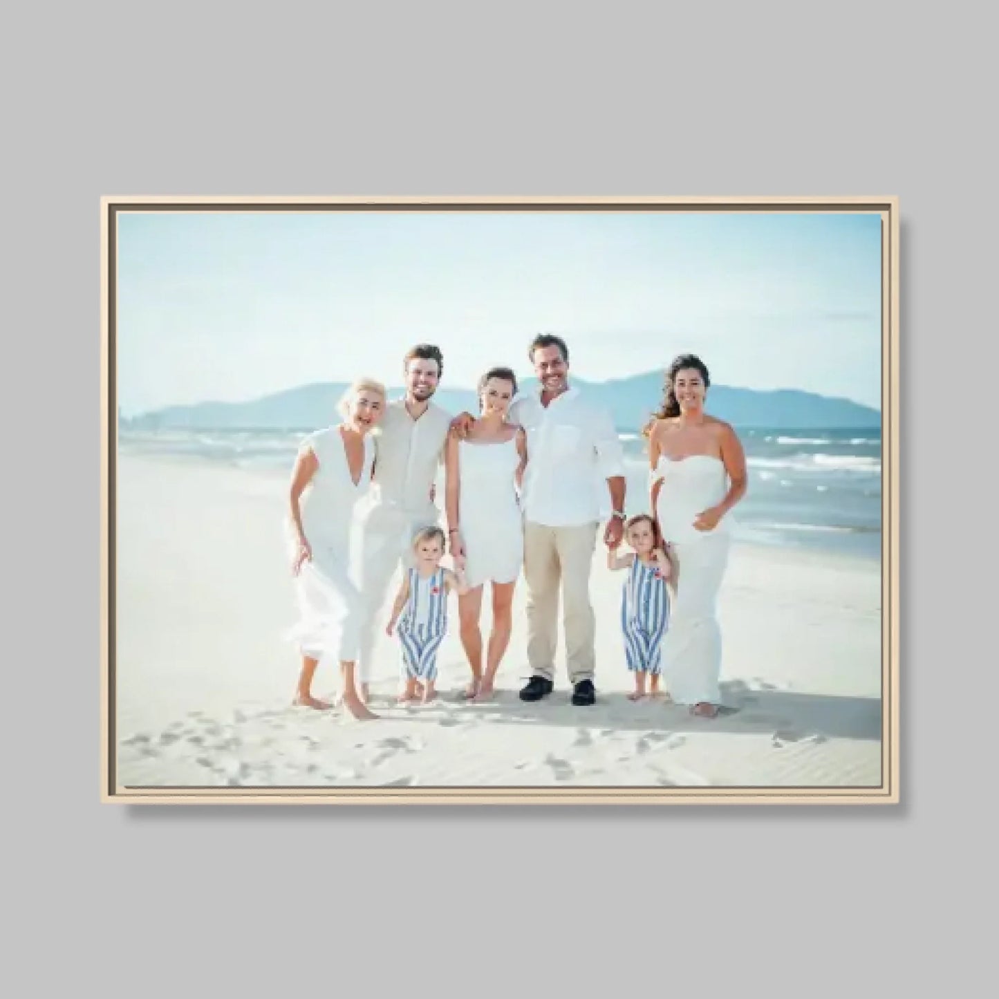 Natural Framed Closeup 40x30 (4.3) Horizontal Rectangular Canvas