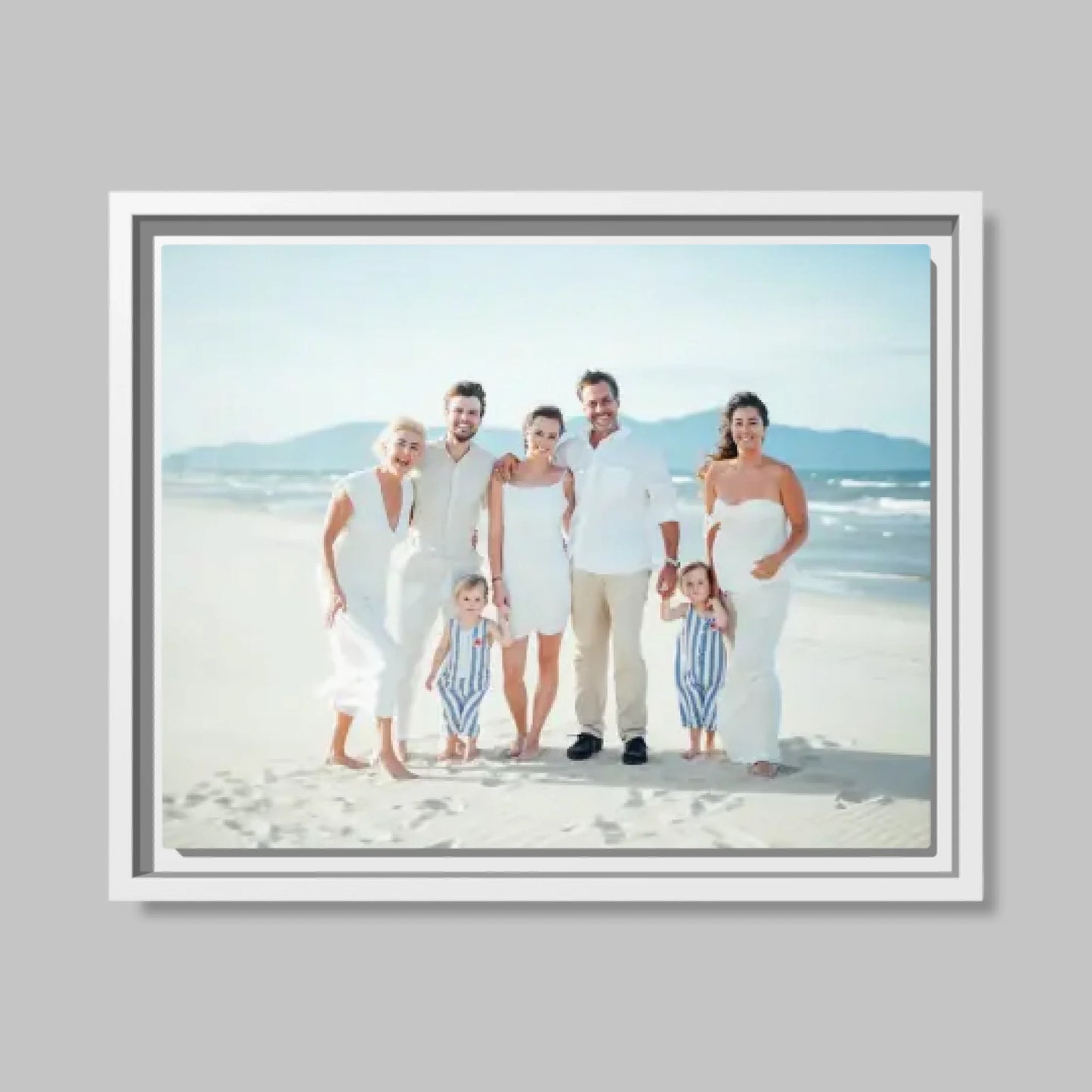 White Framed Closeup 14.11 (14.11) Horizontal Canvas Mockup