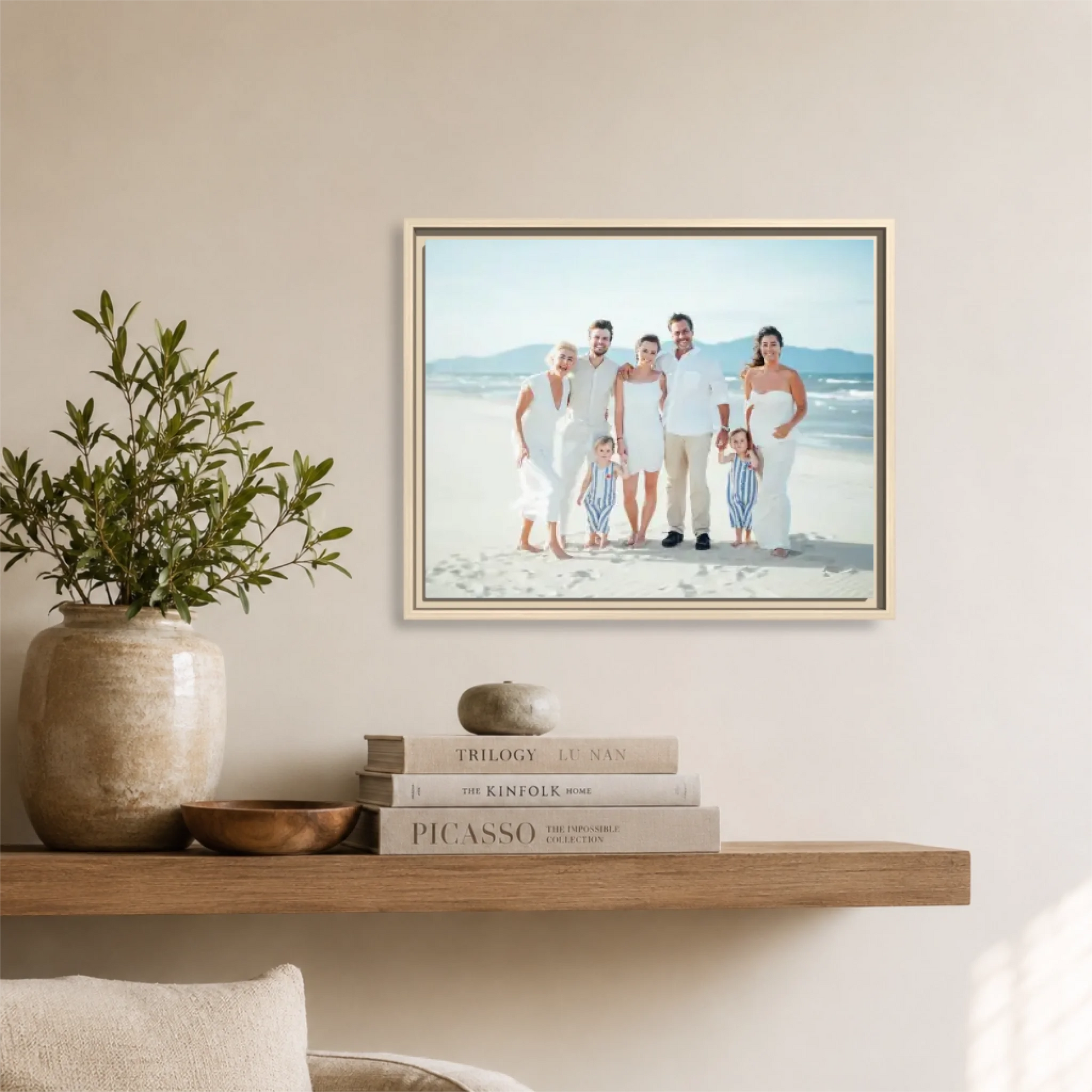 Natural framed Horizontal 5.4 20x16 Canvas Mockup for TIB