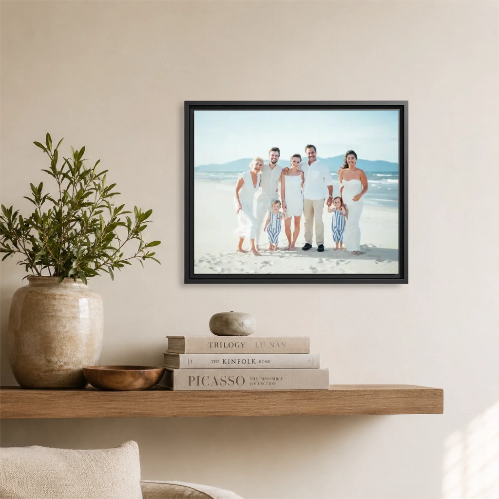 Black framed Horizontal 5.4 20x16 Canvas Mockup for TIB