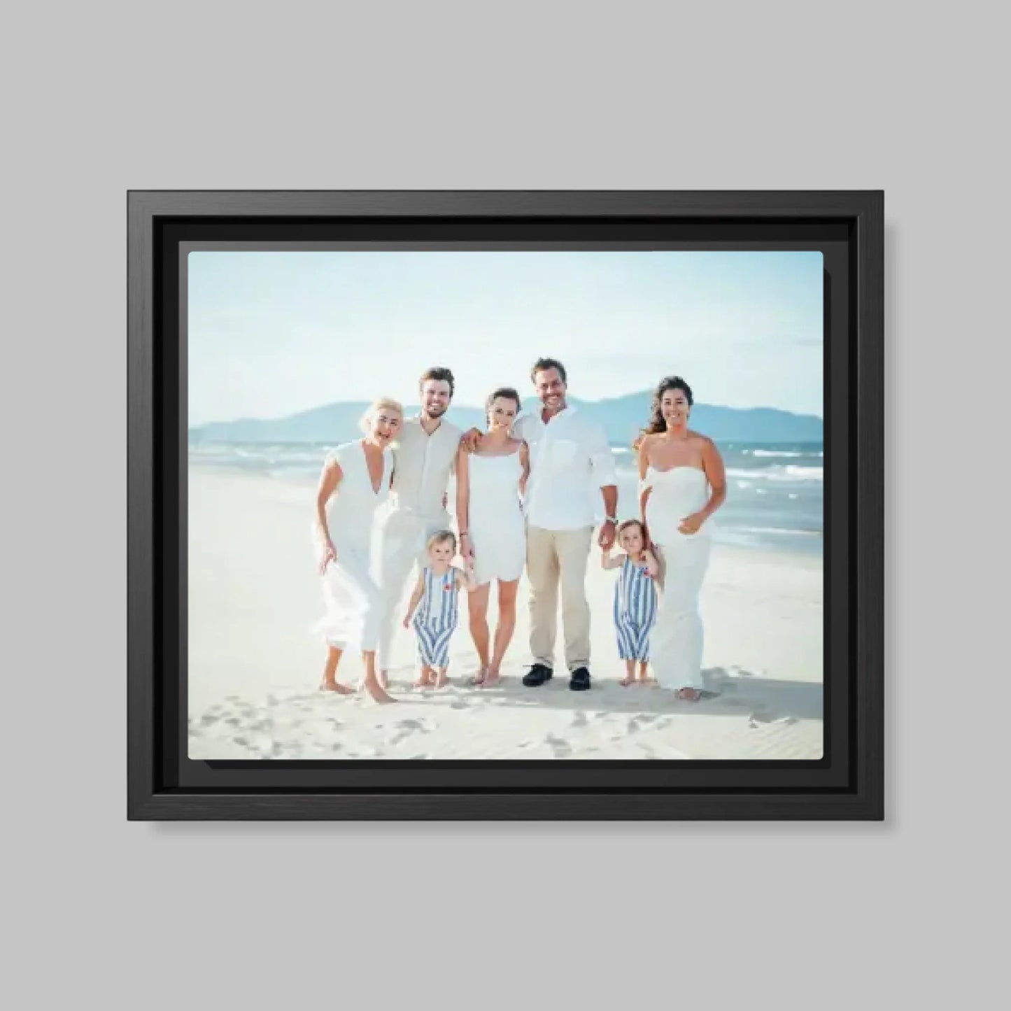 Black Framed Closeup 16x20 Vertical Canvas (4.5) Mockup For TIB