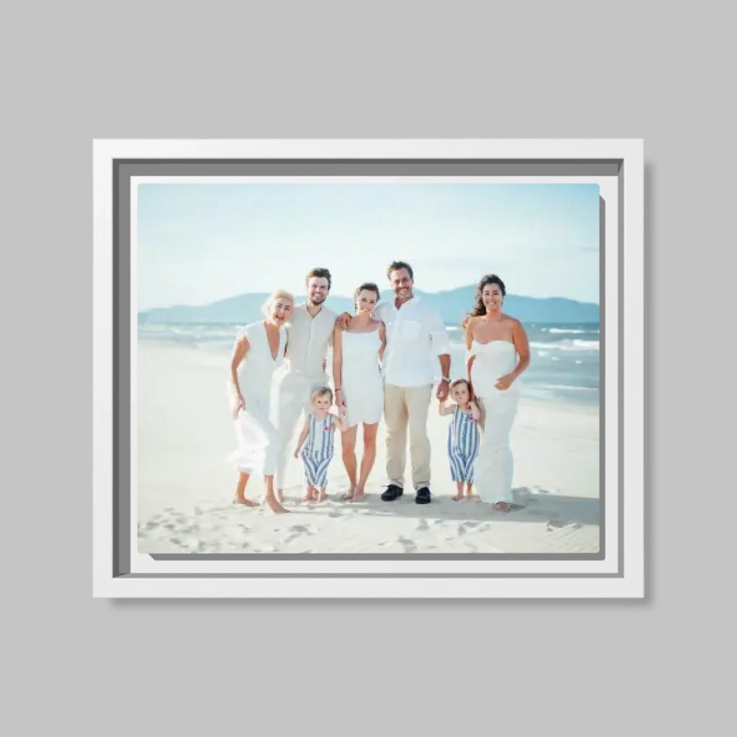 White Closeup 16x20 Vertical Canvas (4.5) Mockup For TIB