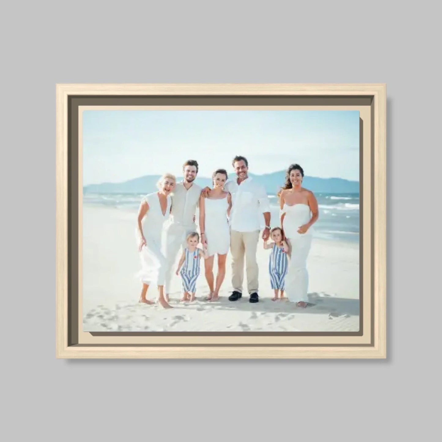 Natural Framed Closeup 16x20 Vertical Canvas (4.5) Mockup For TIB