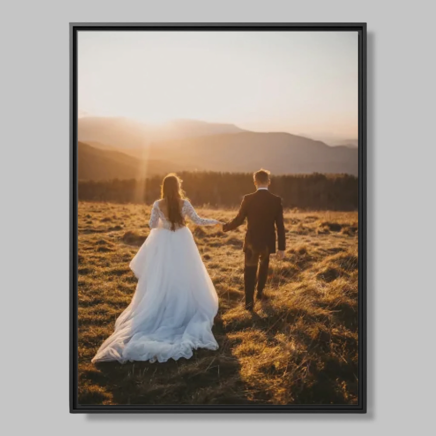 Black Framed Closeup 30x40 (3.4) Vertical Rectangular Canvas