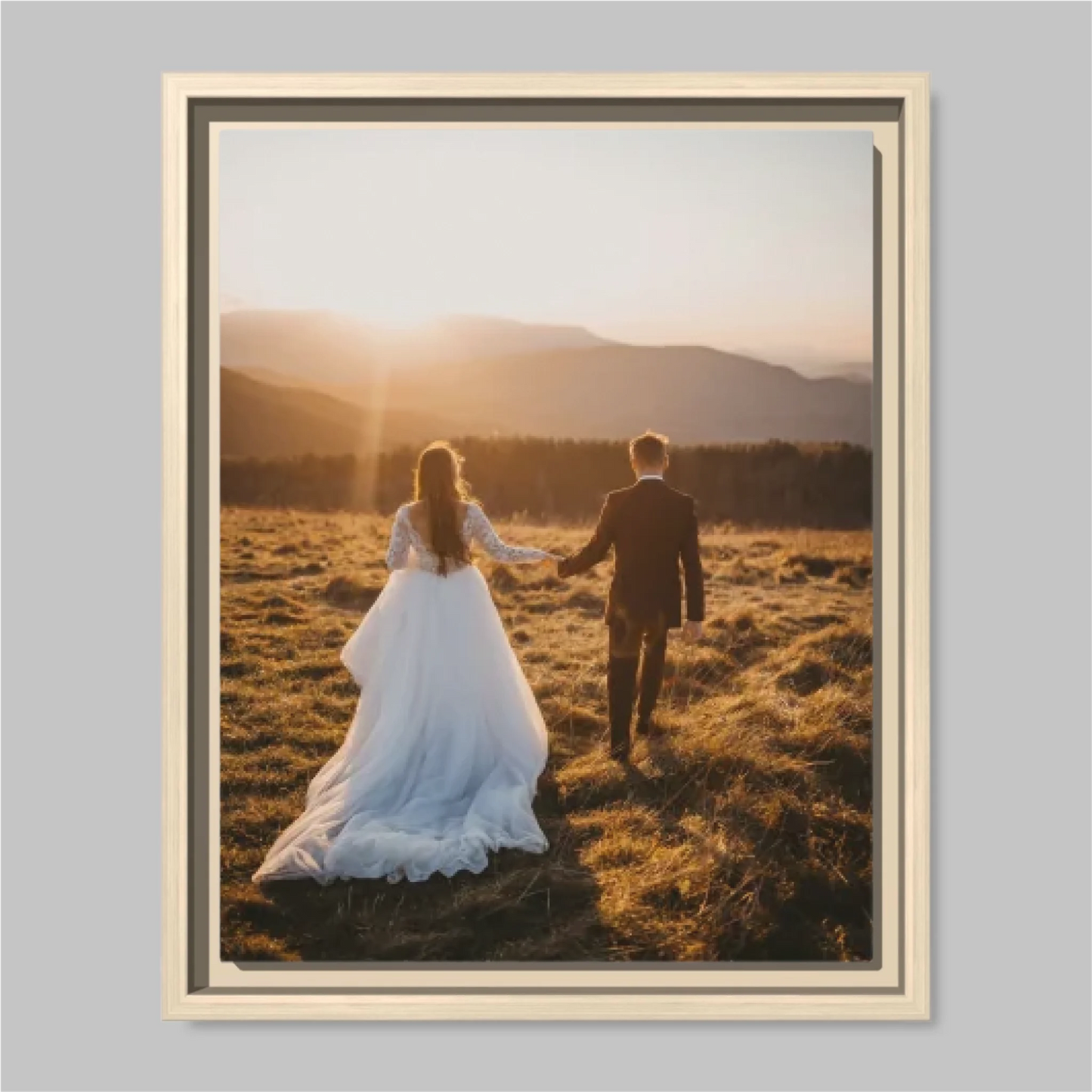 Natural Framed Closeup 11x14 (11.14) Vertical Canvas Mockup