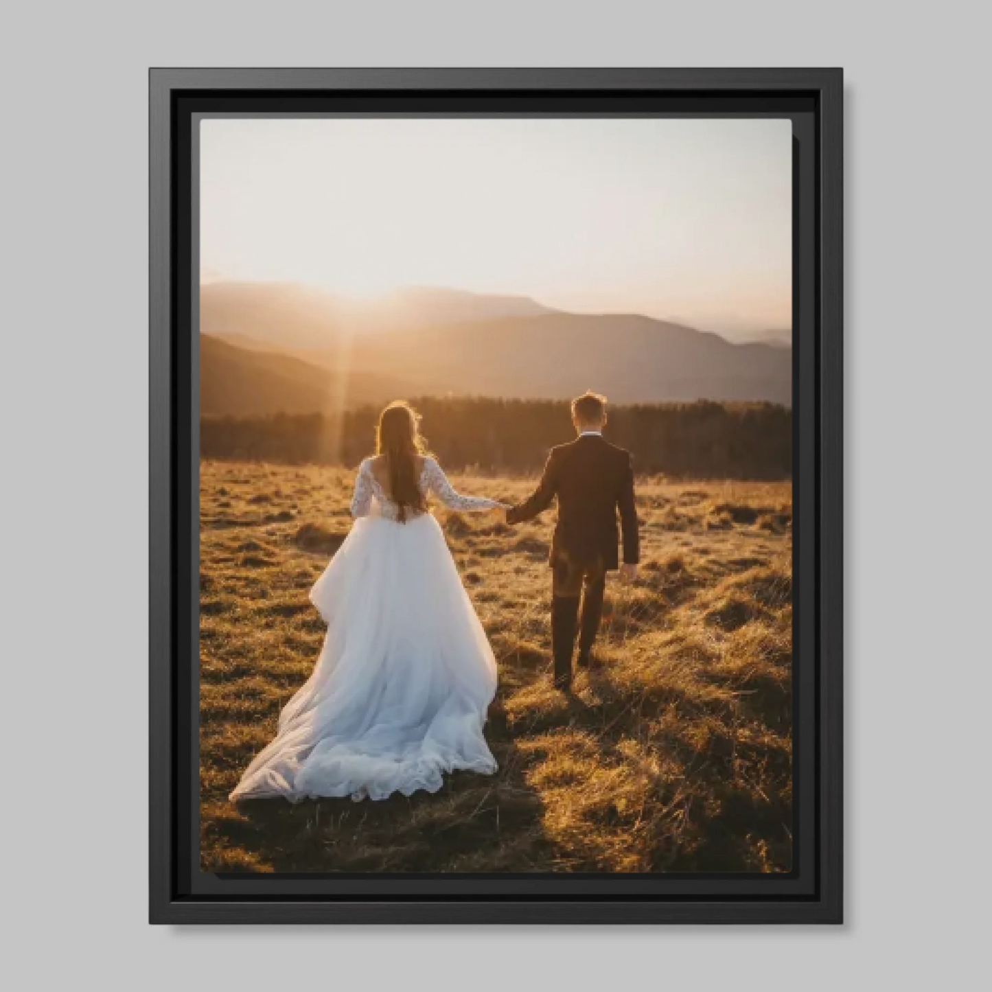 Black Framed Closeup 11x14 (11.14) Vertical Canvas Mockup