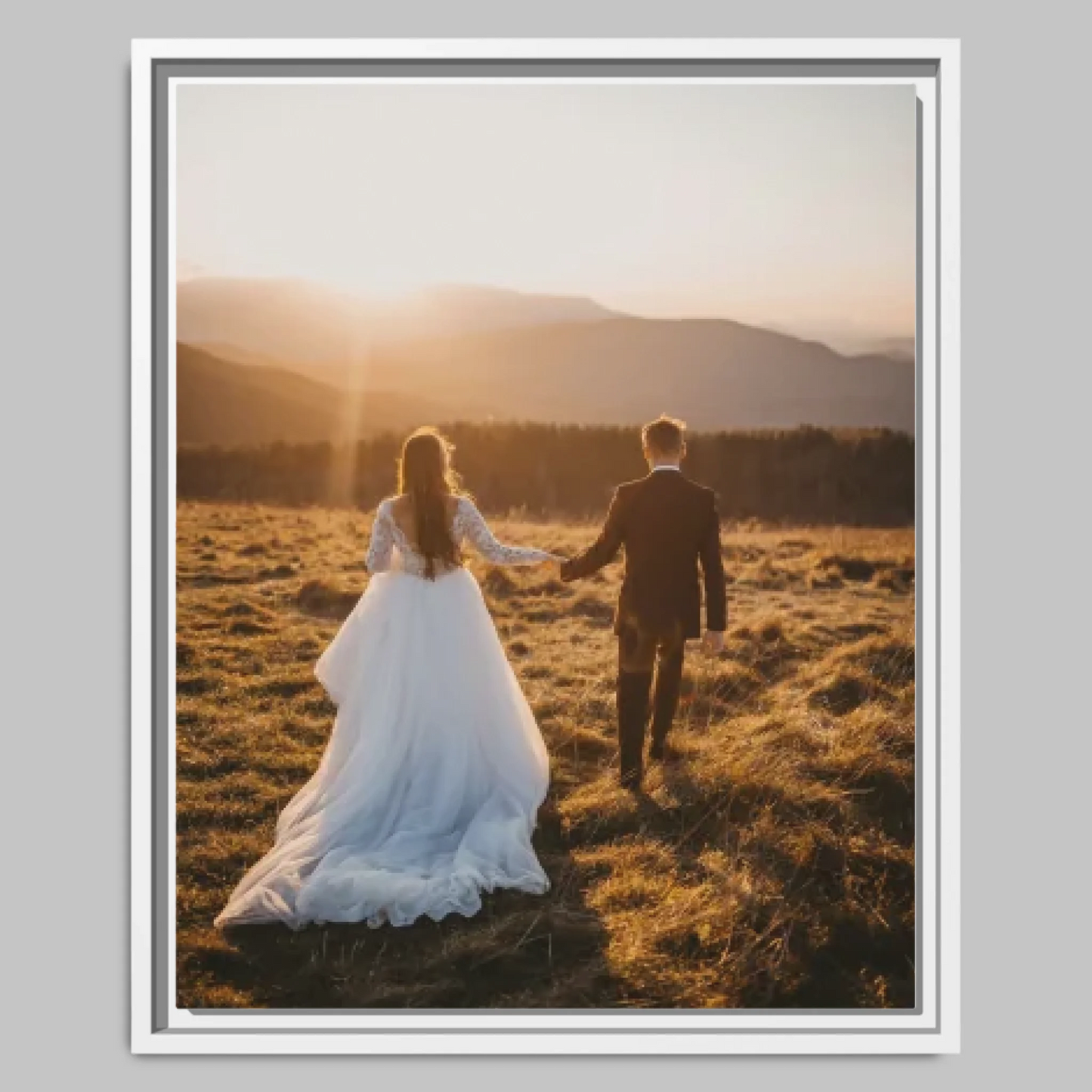White Closeup 16x20 Vertical Canvas (4.5) Mockup For TIB