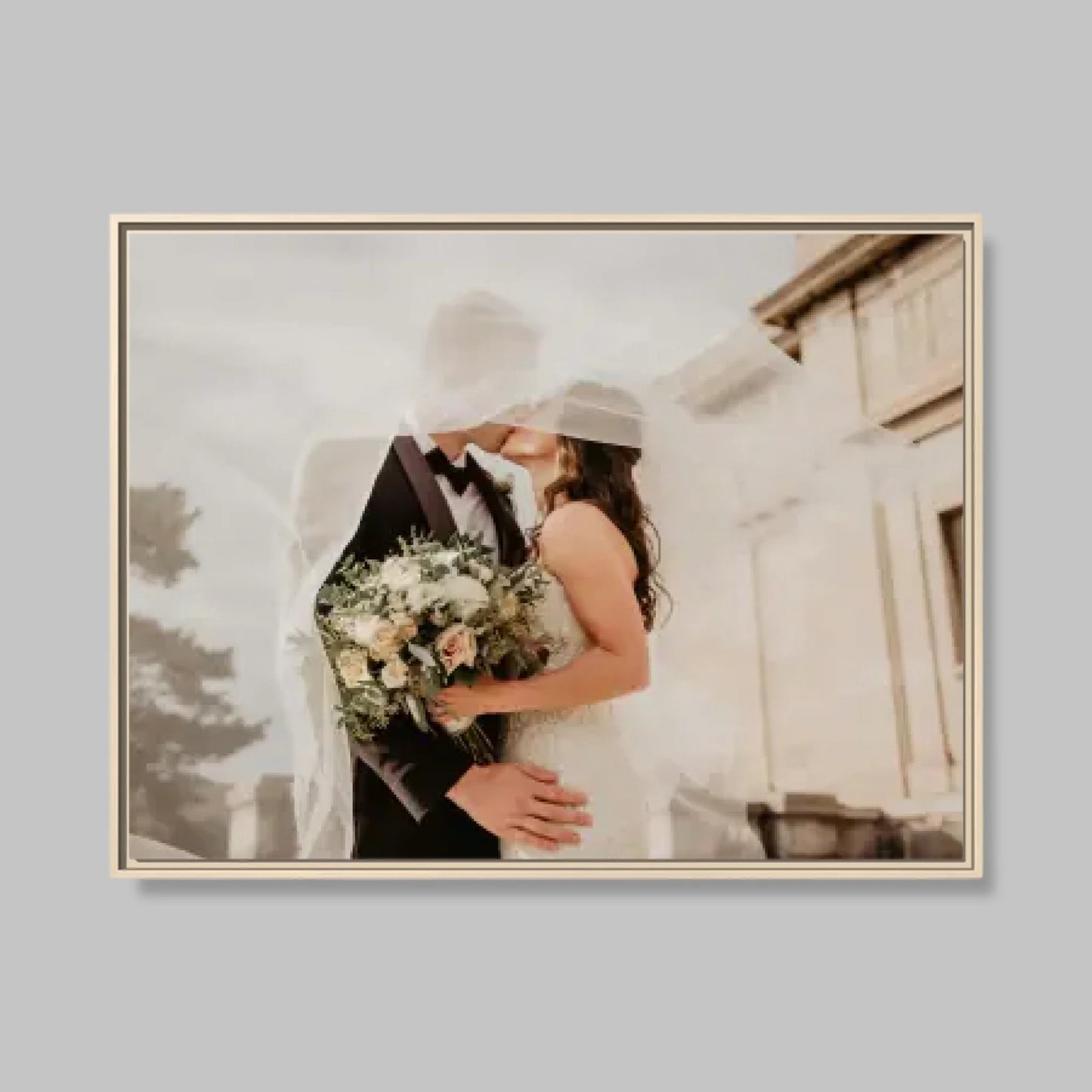Natural Framed Closeup 40x30 (4.3) Horizontal Rectangular Canvas