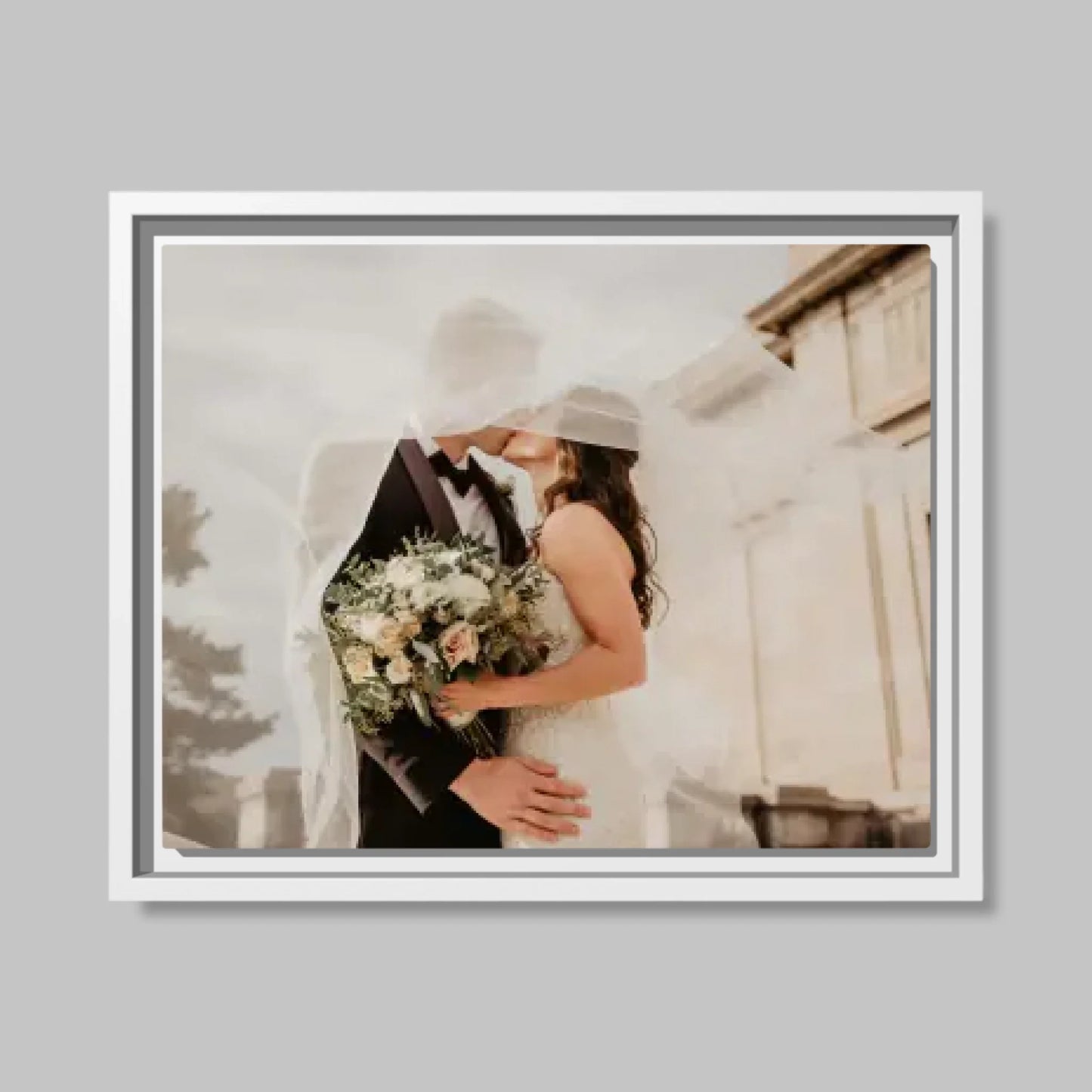 White Framed Closeup 14.11 (14.11) Horizontal Canvas Mockup