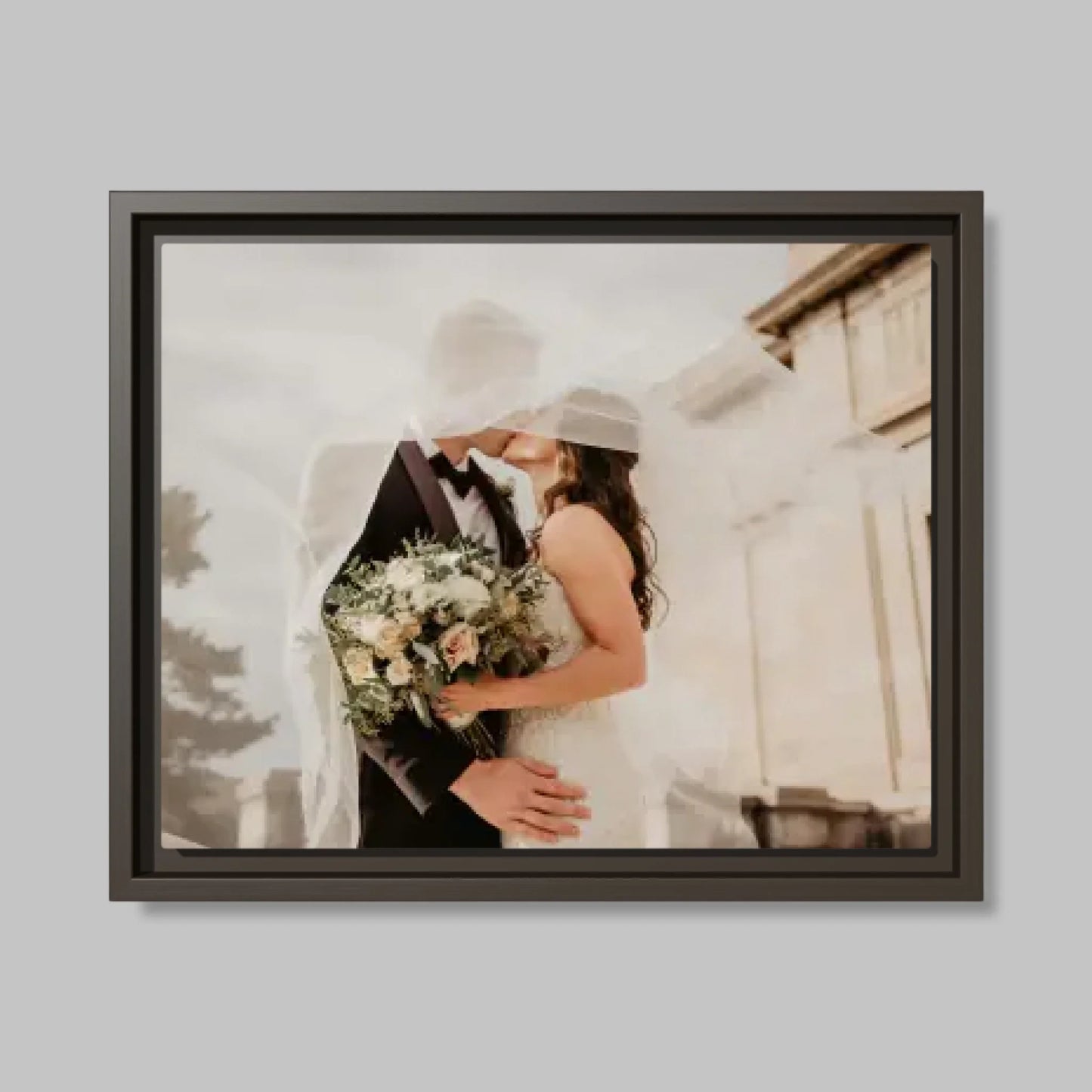 Espresso Framed Closeup 14.11 (14.11) Horizontal Canvas Mockup