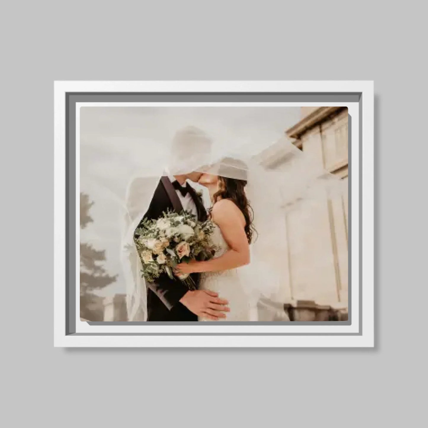White Closeup 16x20 Vertical Canvas (4.5) Mockup For TIB