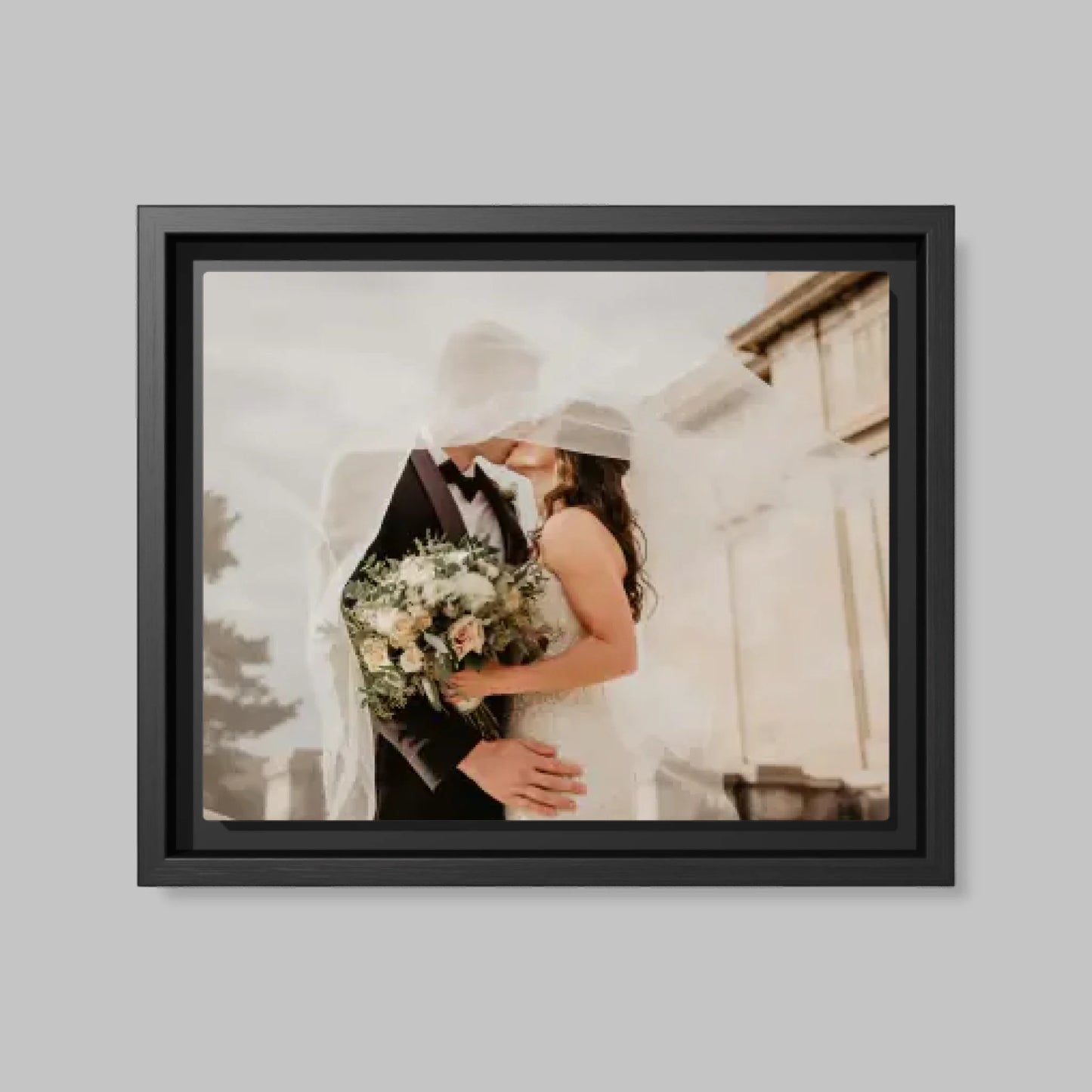 Black Framed Closeup 16x20 Vertical Canvas (4.5) Mockup For TIB