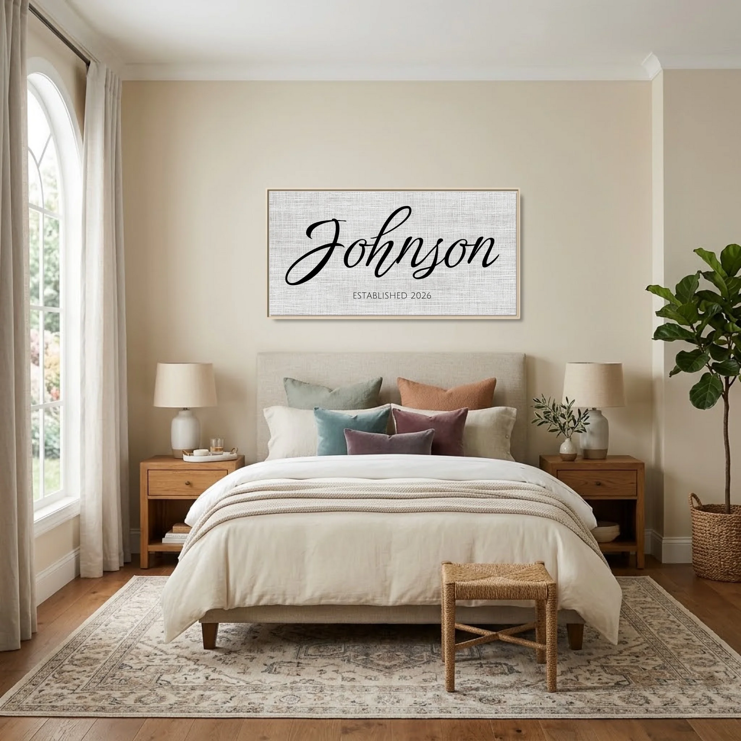 Bedroom - Nice Colors Natural Framed Wide Format 2.1 Mockup