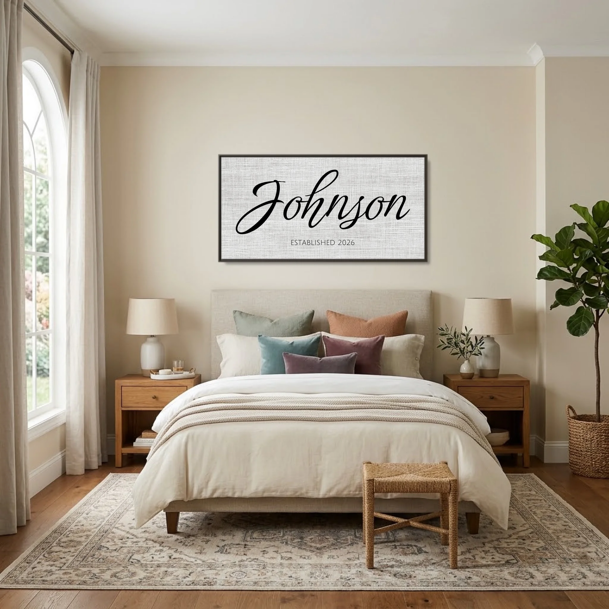 Bedroom - Nice Colors Espresso Framed Wide Format 2.1 Mockup