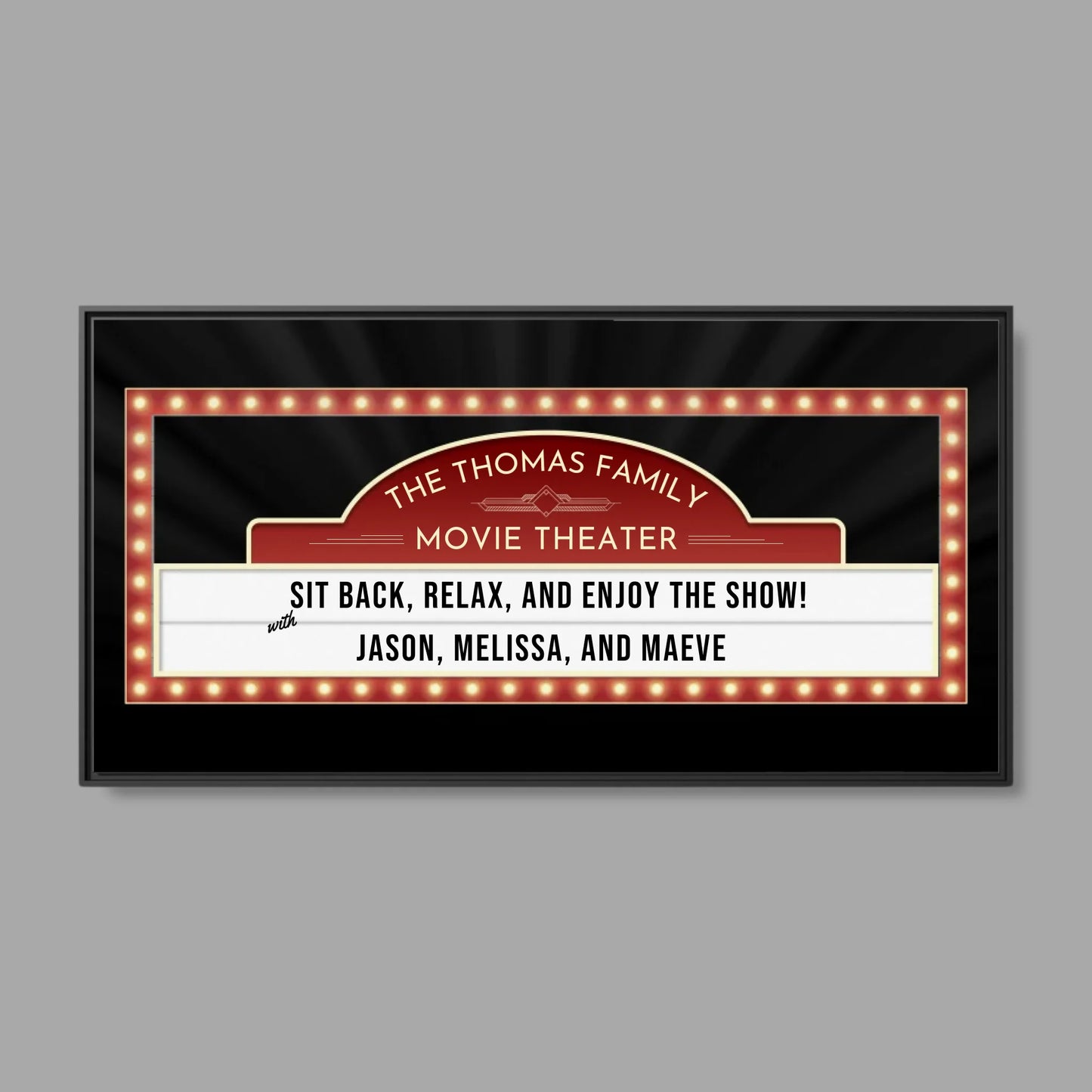Black Frame Wide Format 2.1 Canvas for TIB
