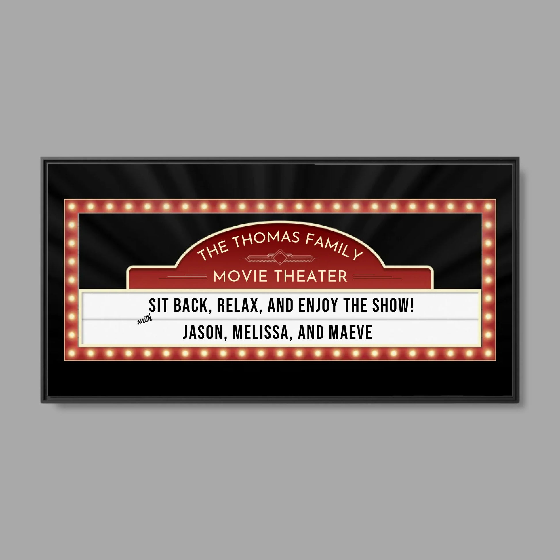 Black Frame Wide Format 2.1 Canvas for TIB
