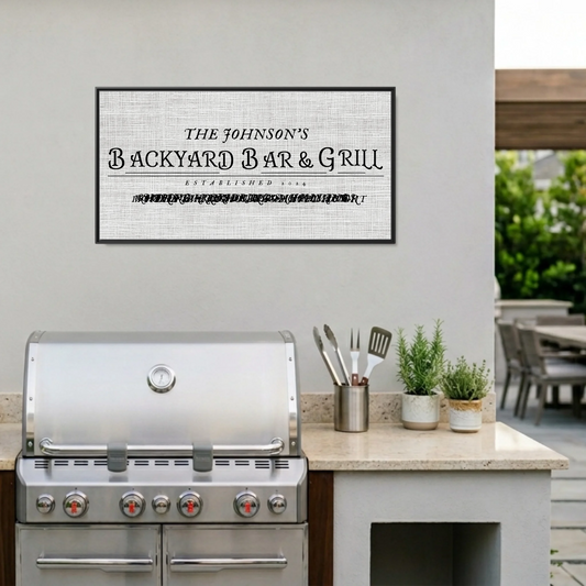Grill:patio black framed Wide Format 2.1