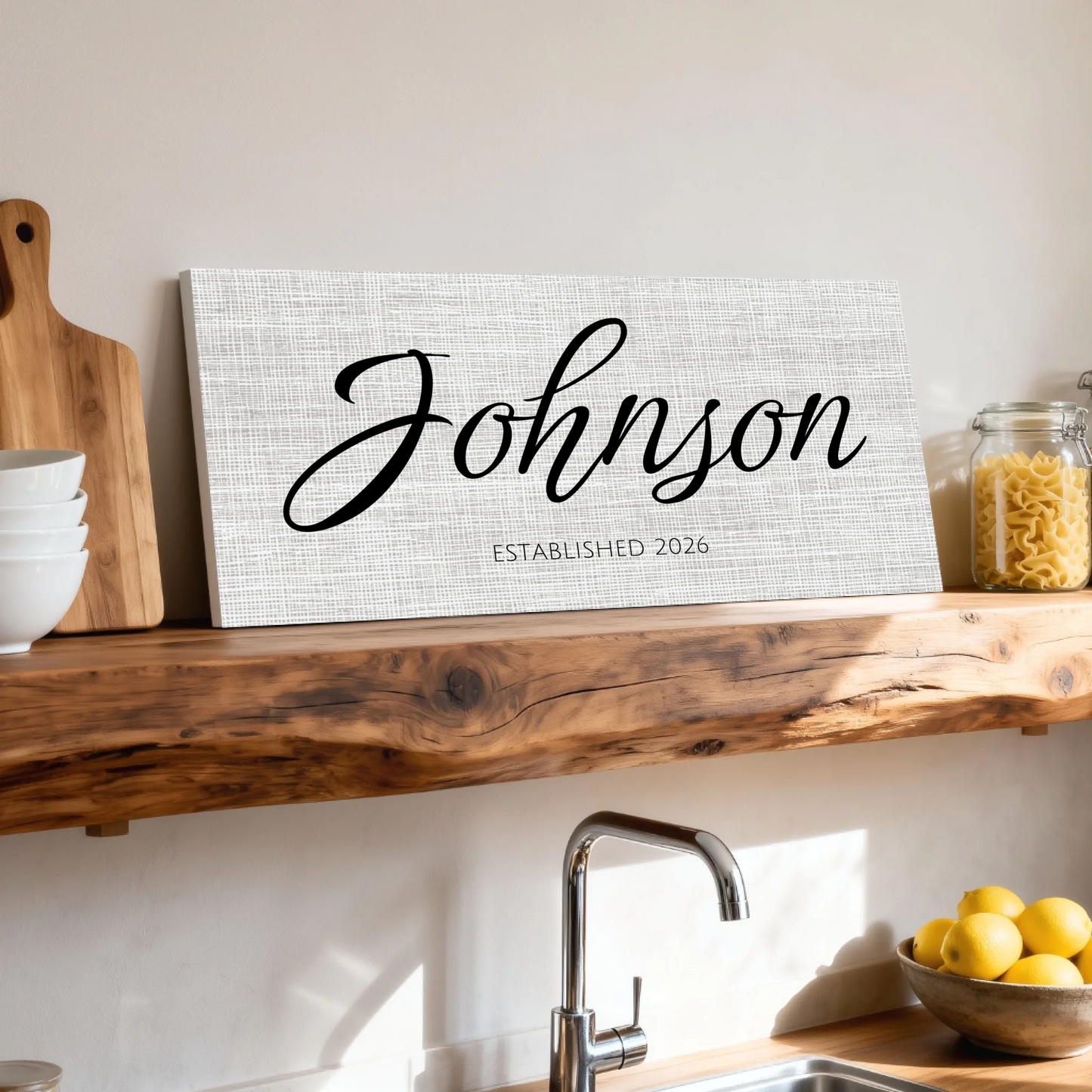 Shelf over kitchen sink unframed wide format 2.1