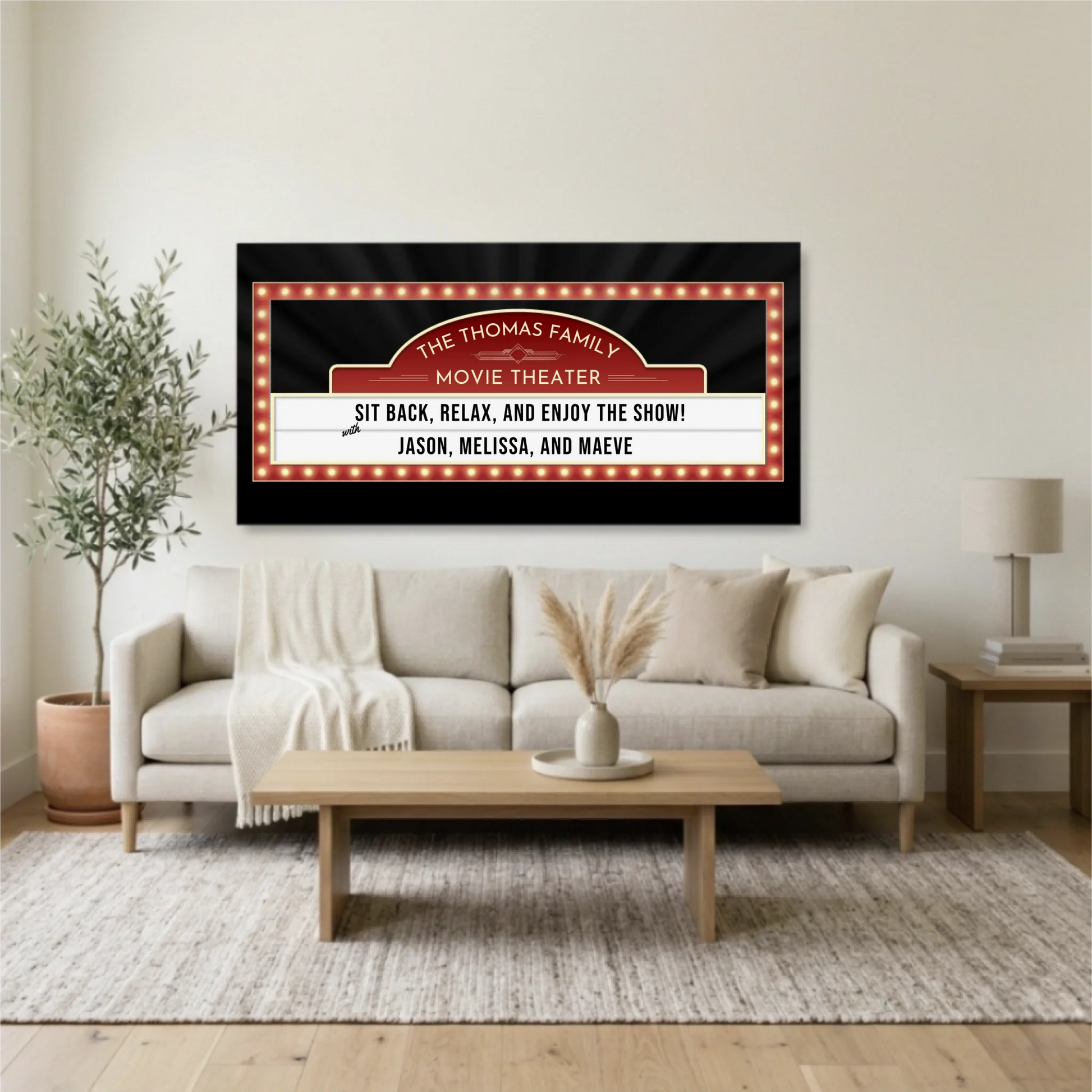 Living Room Unframed Wide Format 2.1 Mockup