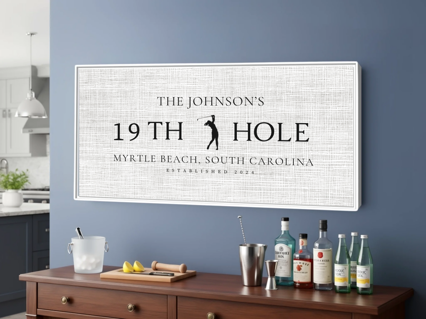 Bar White frame wide format 2.1 mockup