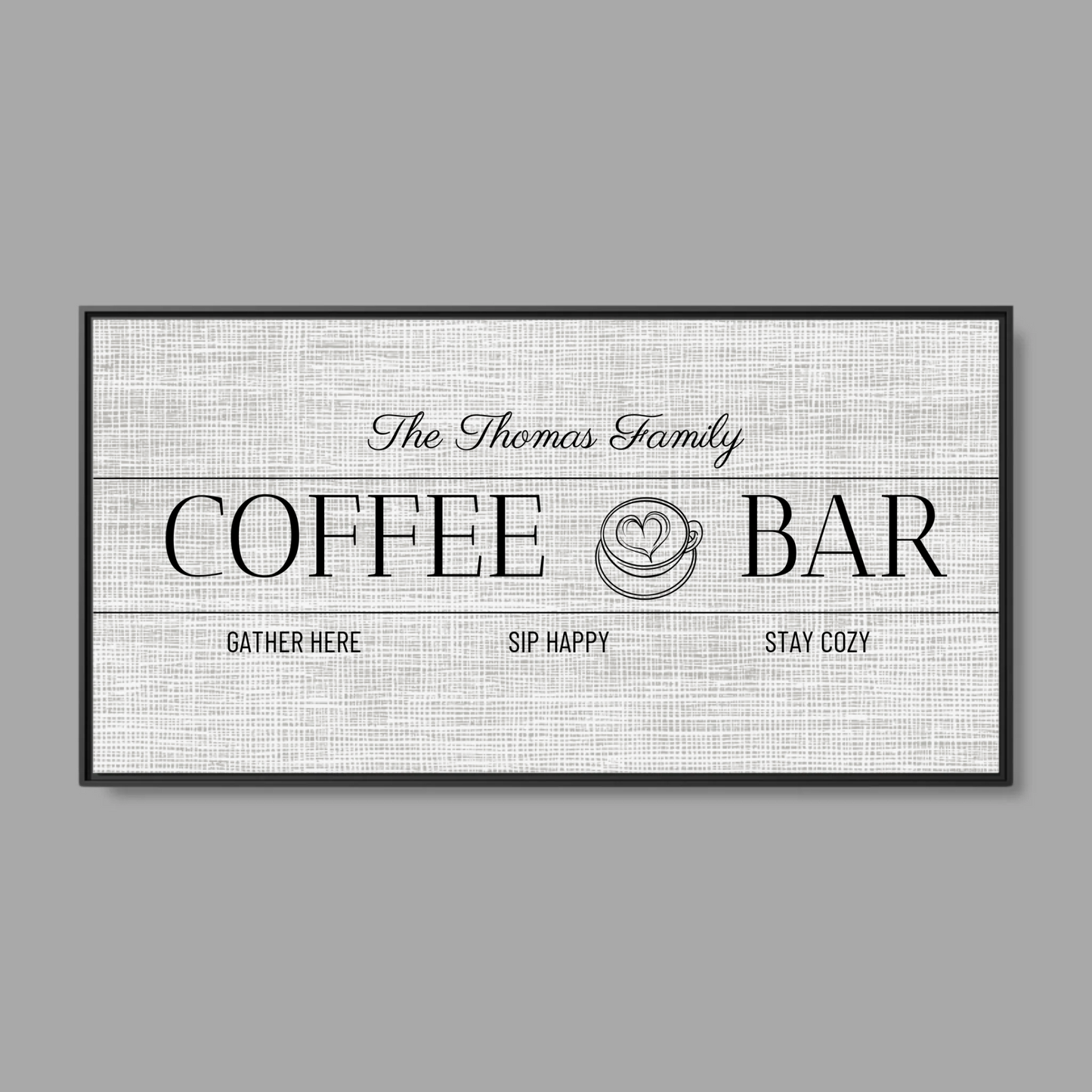 Black Frame Wide Format 2.1 Canvas for TIB