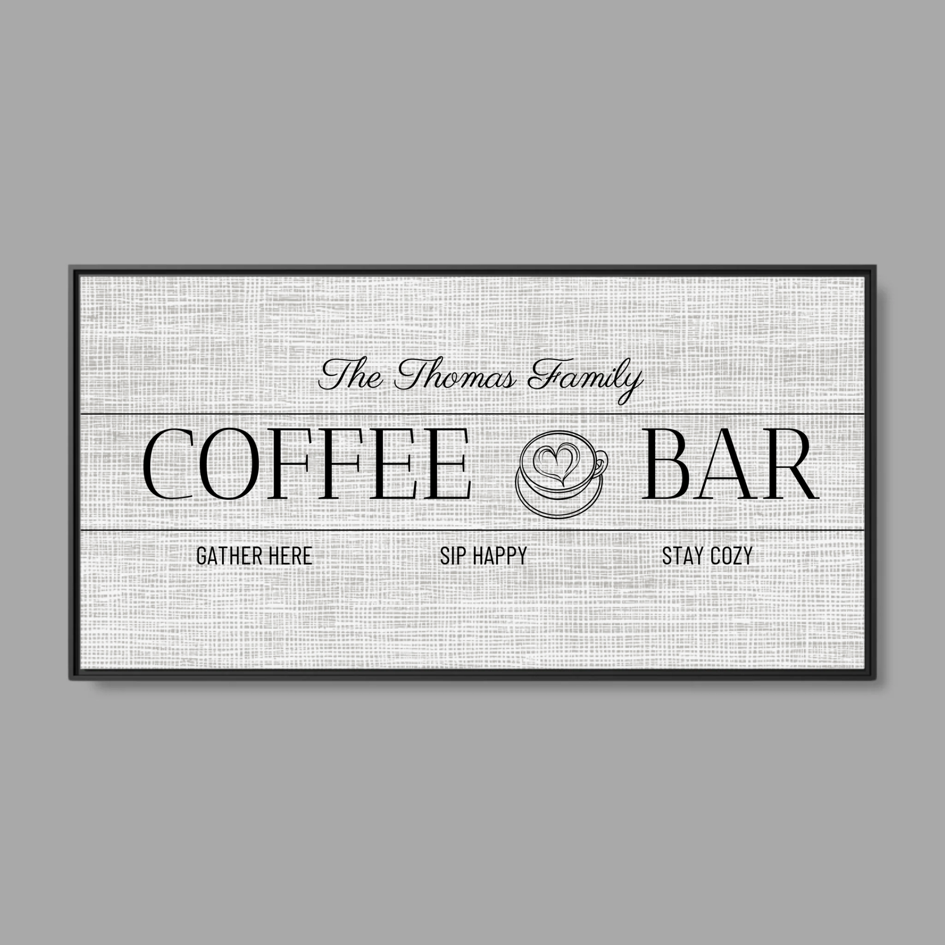 Black Frame Wide Format 2.1 Canvas for TIB