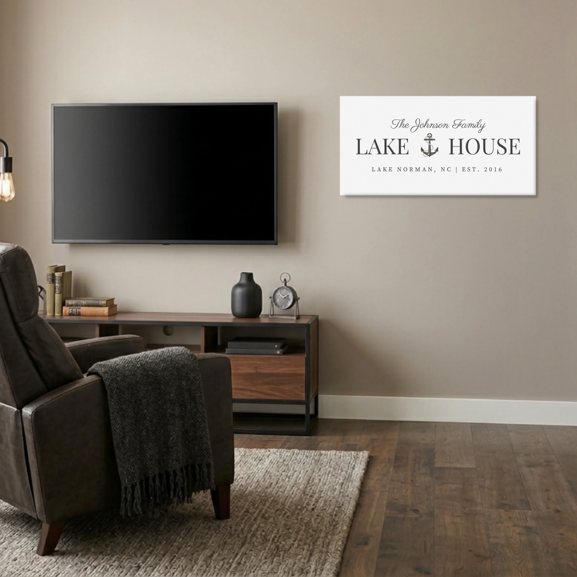 Man Cave Unframed Wide Format 2.1 Canvas Mockup
