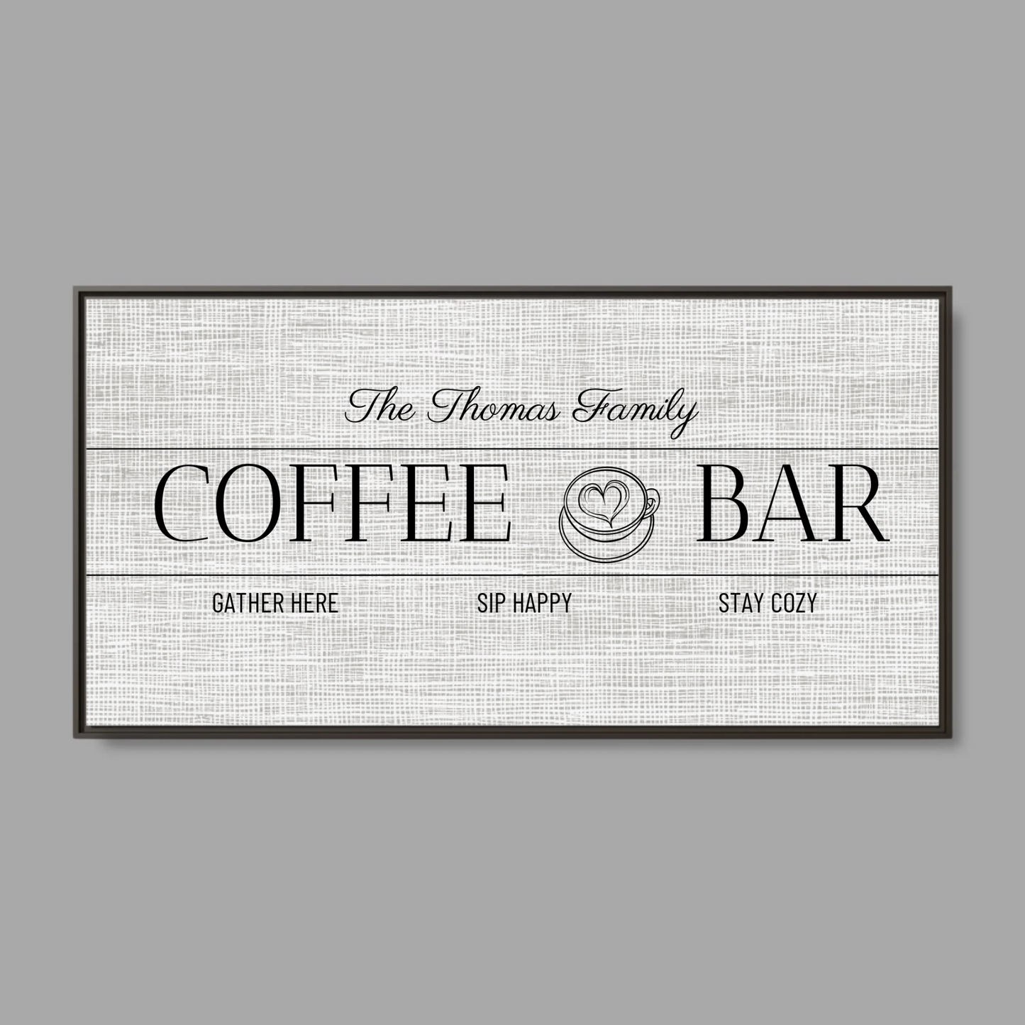 Espresso Frame Wide Format 2.1 Canvas for TIB