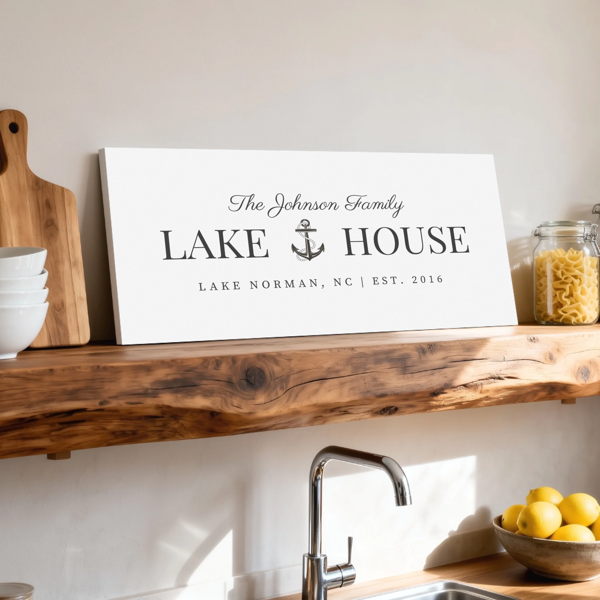 Shelf over kitchen sink unframed wide format 2.1