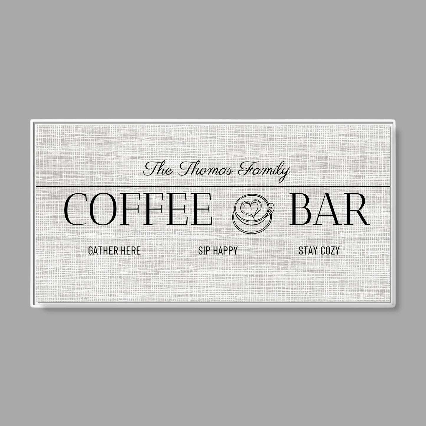 White Frame Wide Format 2.1 Canvas for TIB