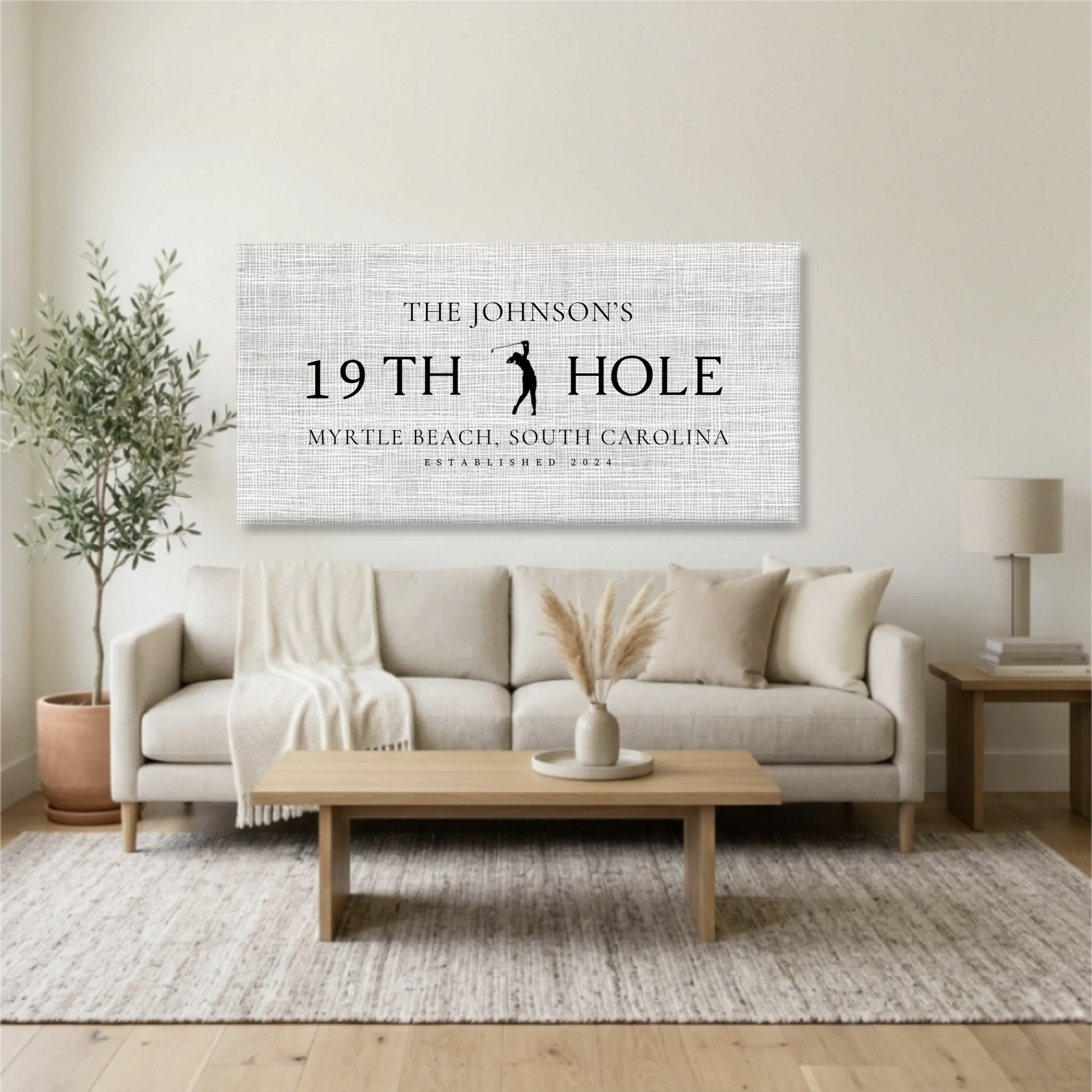 Living Room Unframed Wide Format 2.1 Mockup