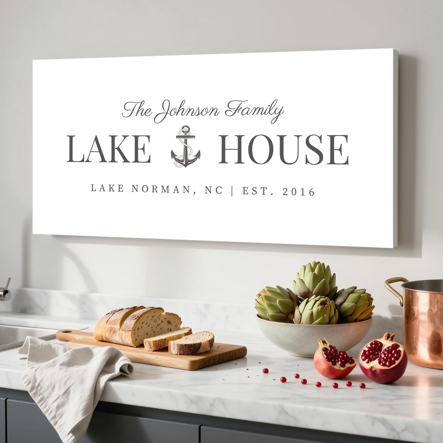 Kitchen Unframed Wide Format 2.1 Canvas Mockup