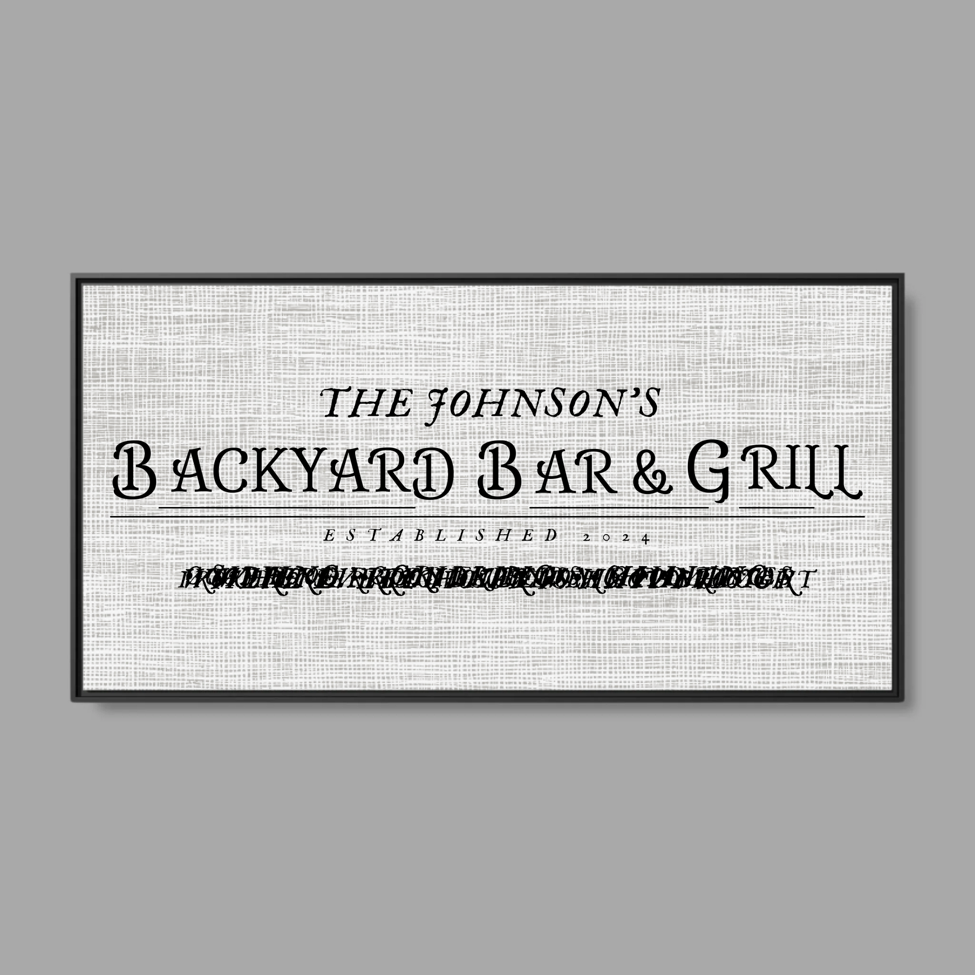 Black Frame Wide Format 2.1 Canvas for TIB