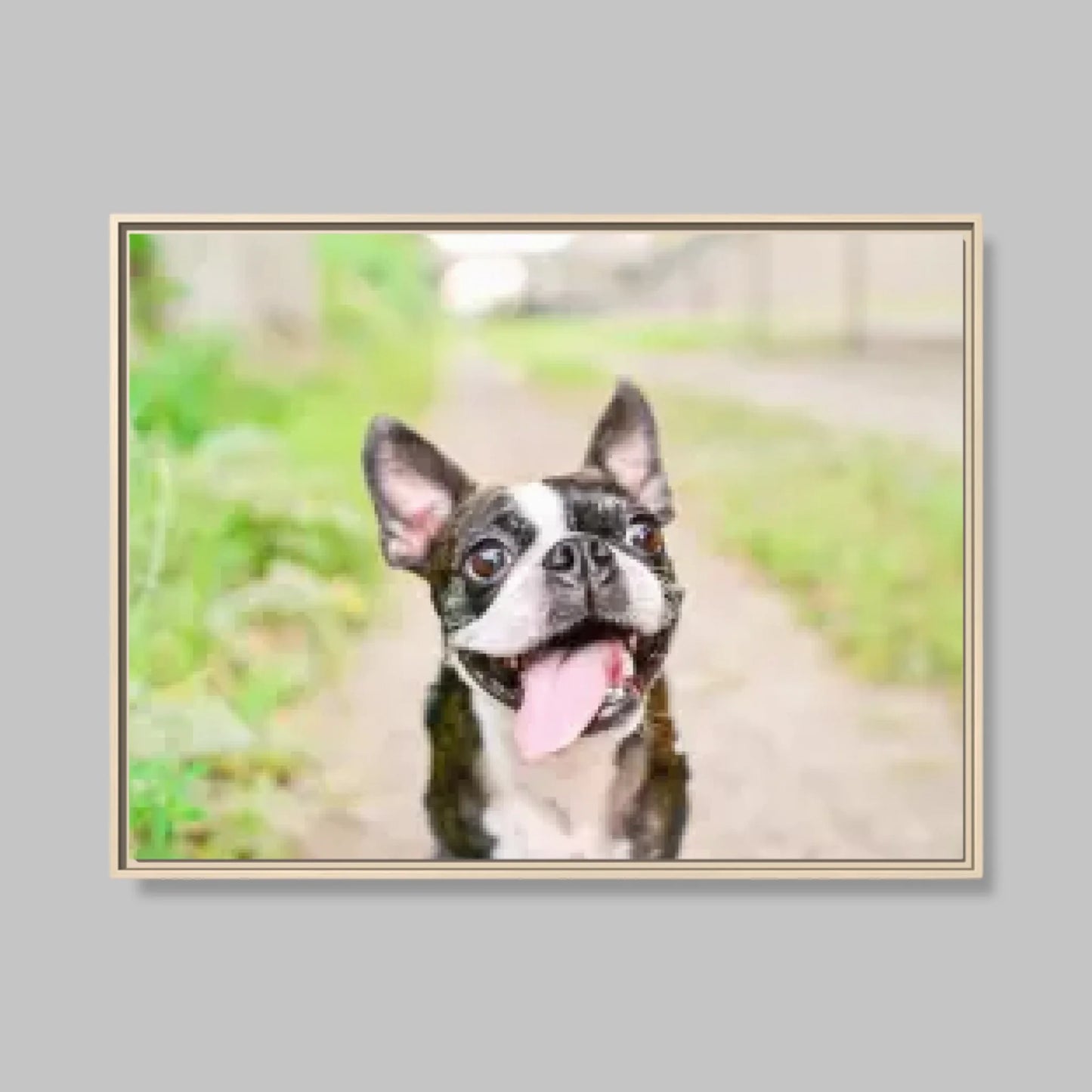 Natural Framed Closeup 40x30 (4.3) Horizontal Rectangular Canvas