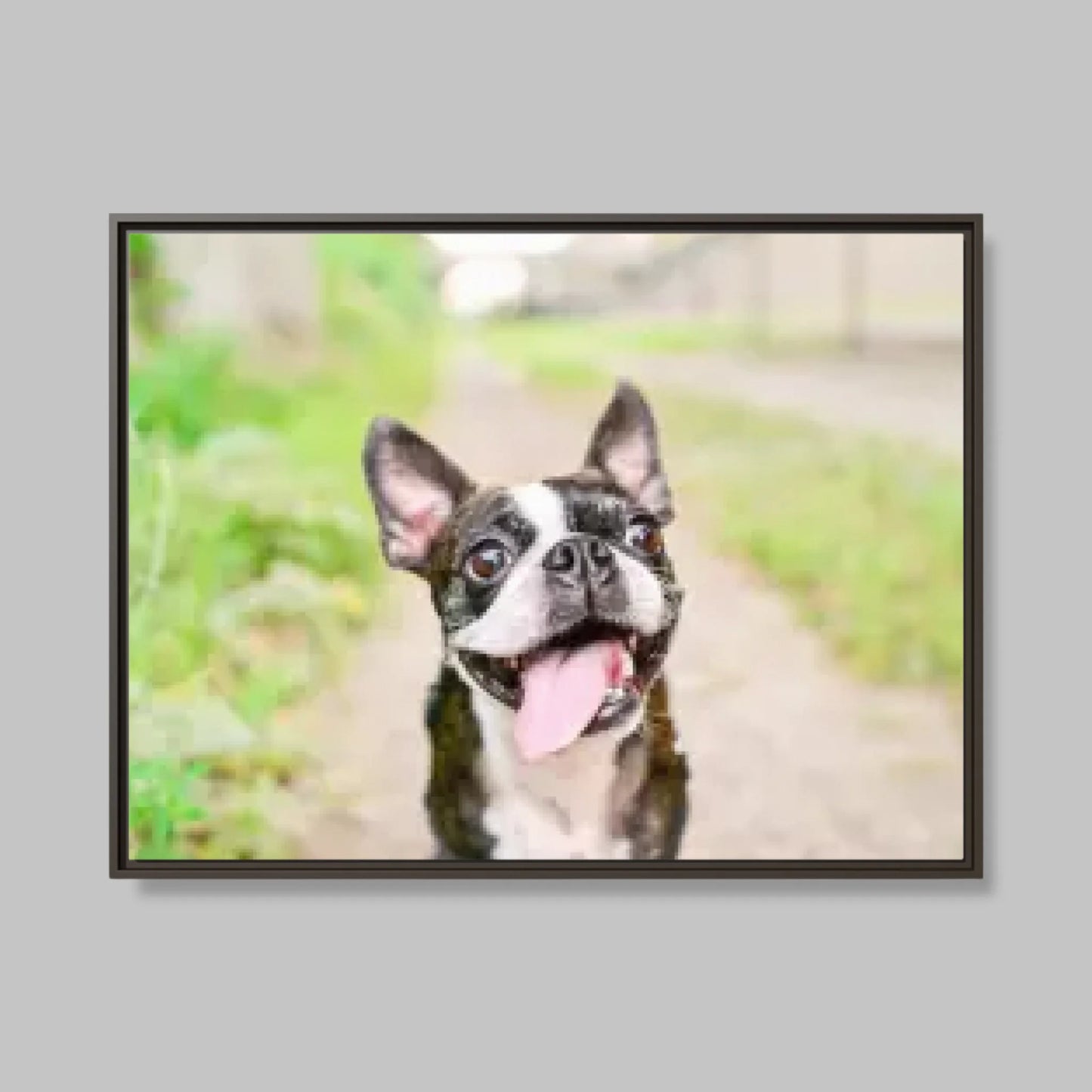 Espresso Framed Closeup 40x30 (4.3) Horizontal Rectangular Canvas