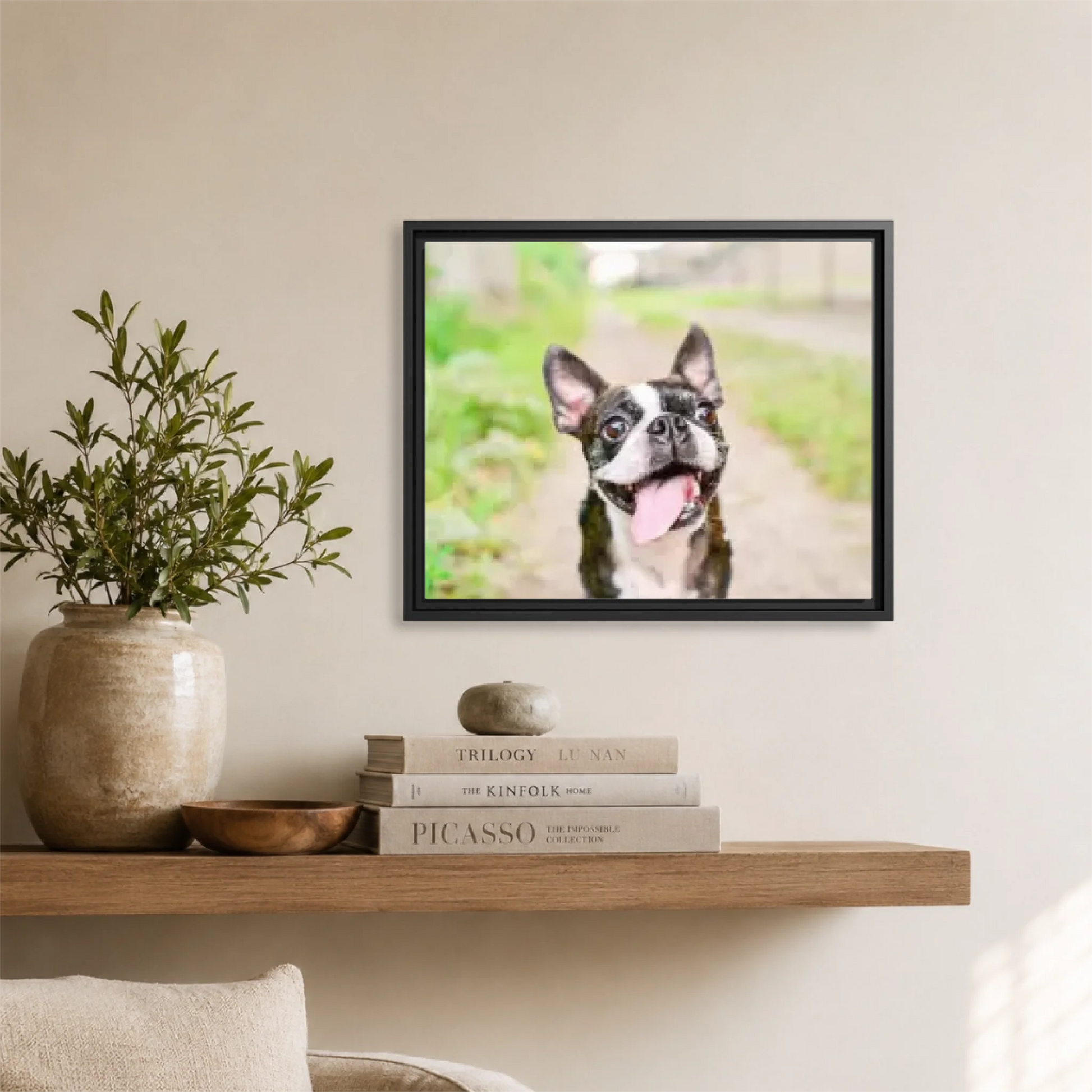 Black framed Horizontal 5.4 20x16 Canvas Mockup for TIB