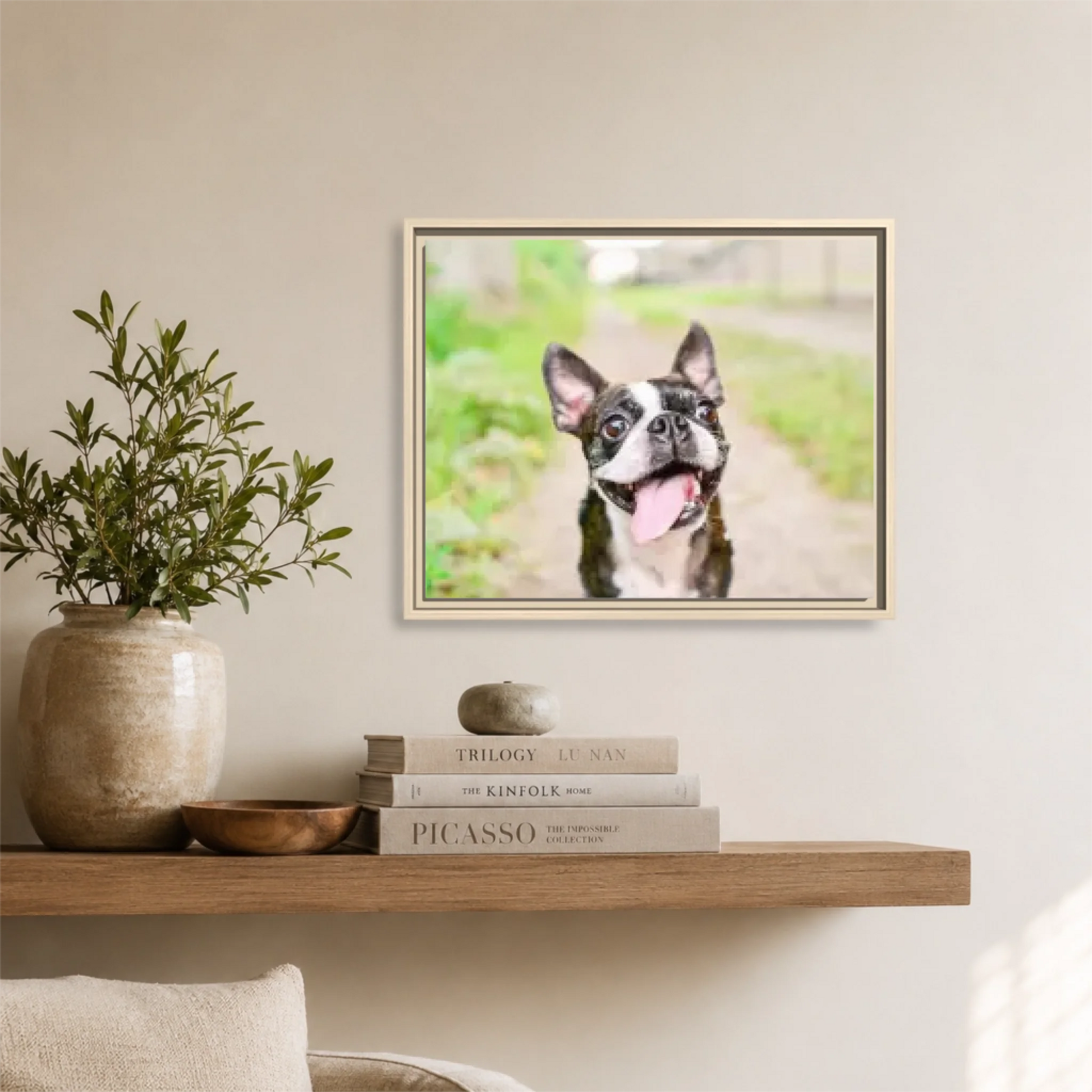 Natural framed Horizontal 5.4 20x16 Canvas Mockup for TIB