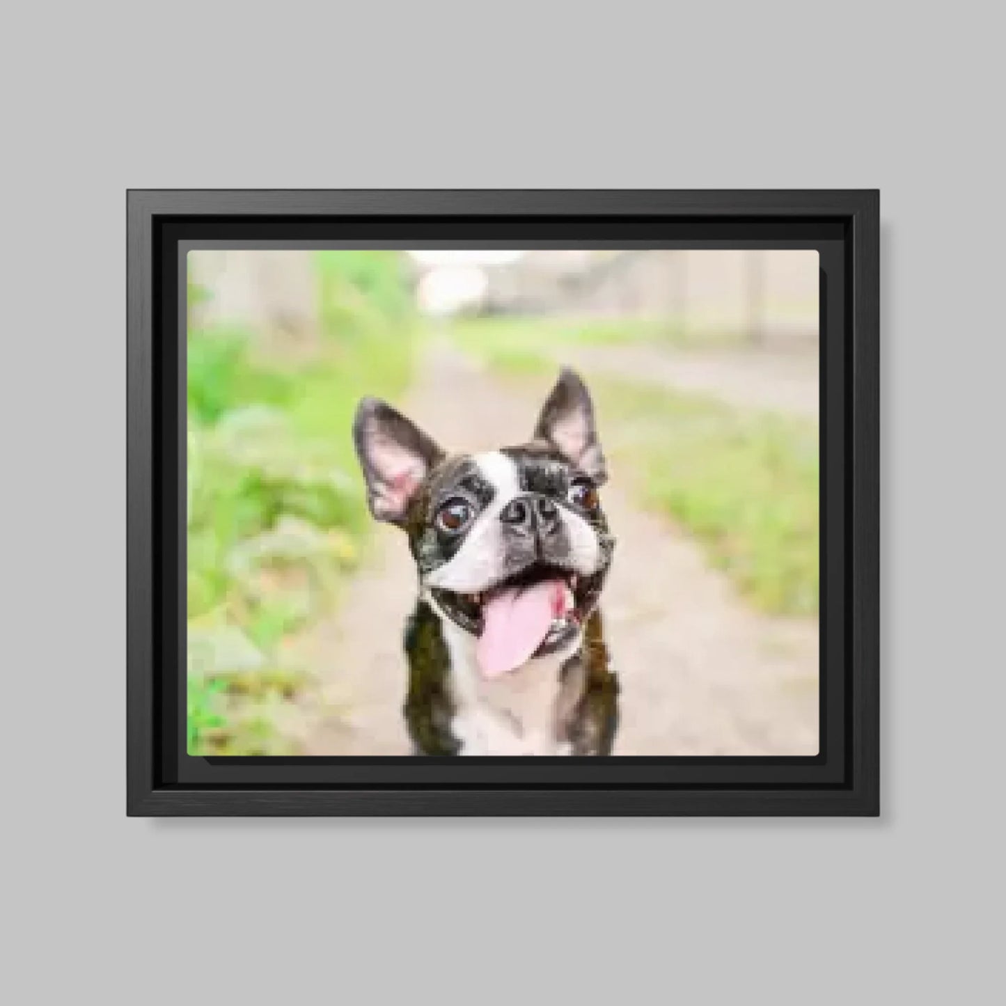 Black Framed Closeup 16x20 Vertical Canvas (4.5) Mockup For TIB