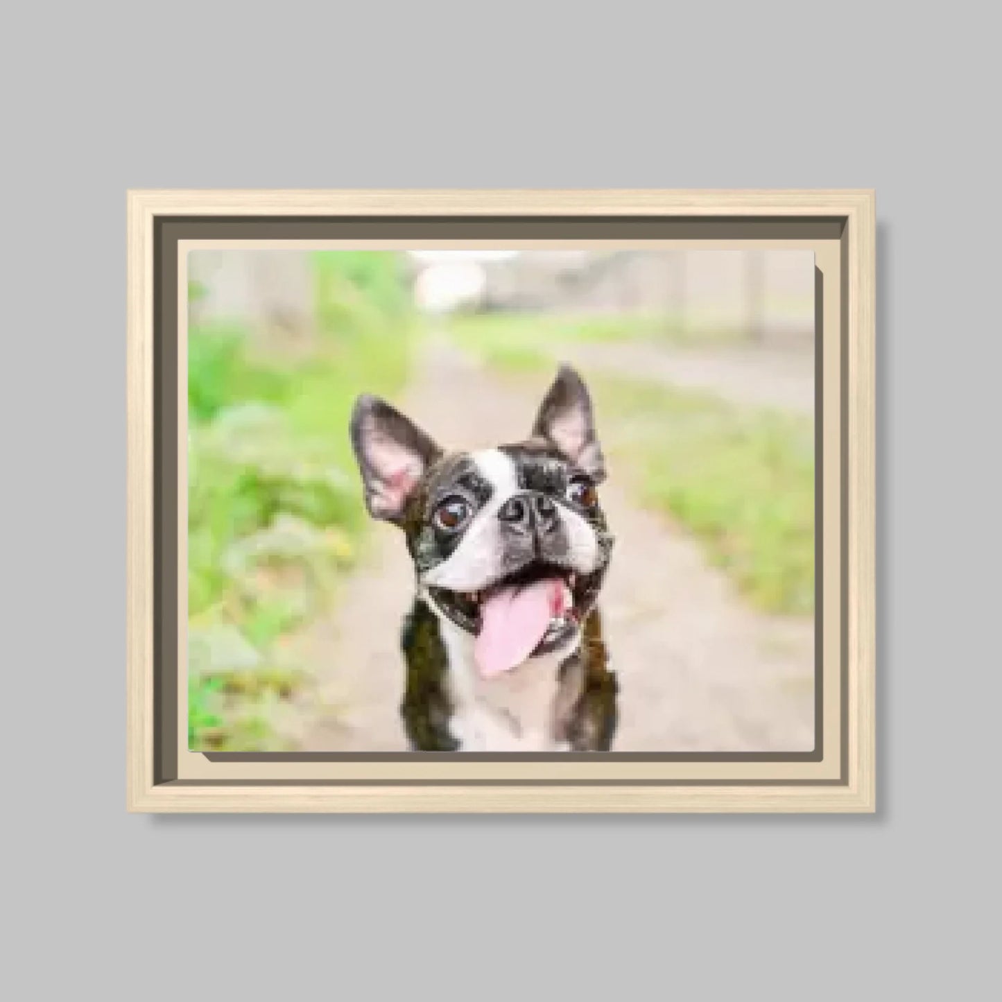 Natural Framed Closeup 16x20 Vertical Canvas (4.5) Mockup For TIB