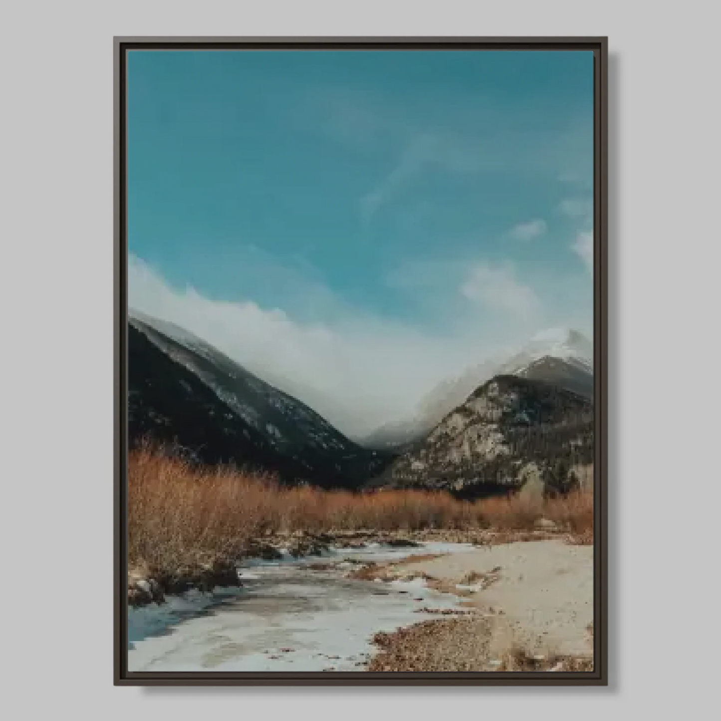 Espresso Framed Closeup 30x40 (3.4) Vertical Rectangular Canvas