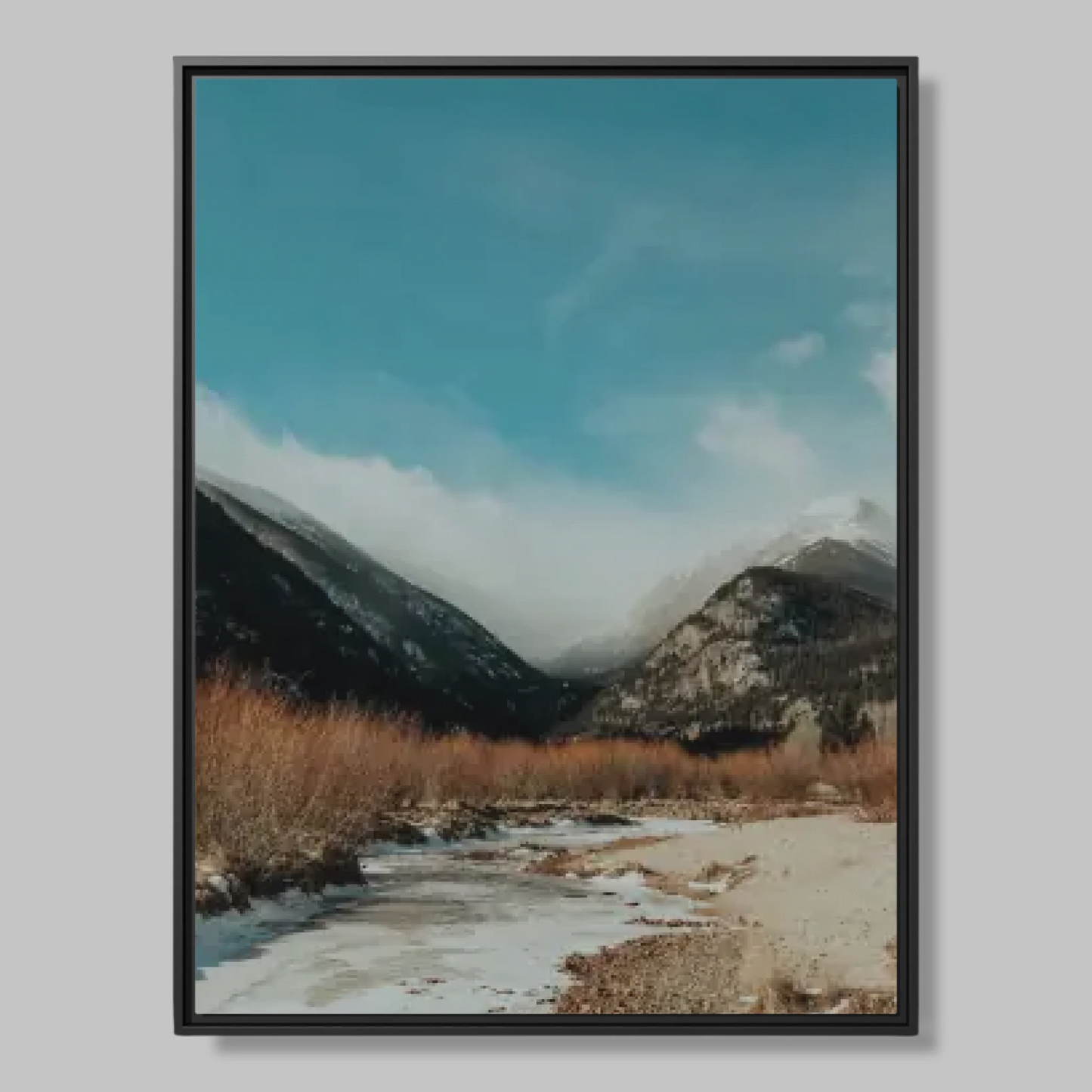 Black Framed Closeup 30x40 (3.4) Vertical Rectangular Canvas