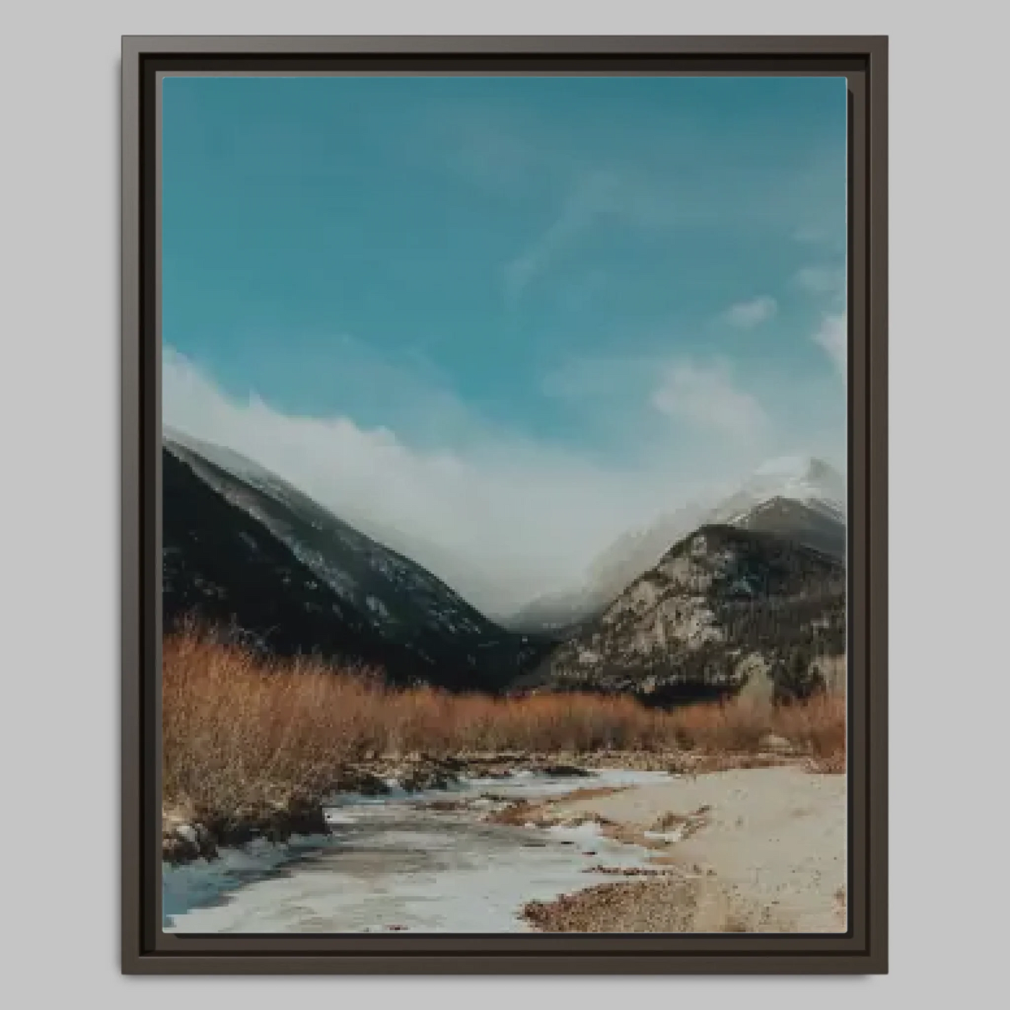 Espresso Closeup 16x20 Vertical Canvas (4.5) Mockup For TIB