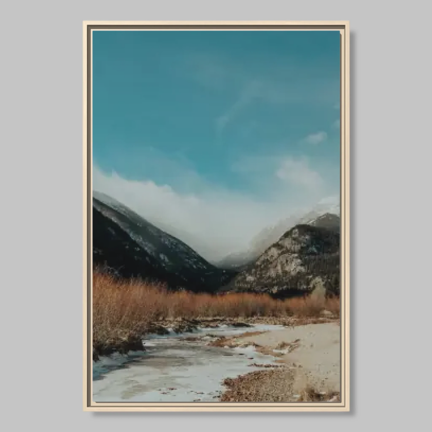 Natural Closeup Framed 24x36 Vertical Canvas (2.3) Mockup For TIB