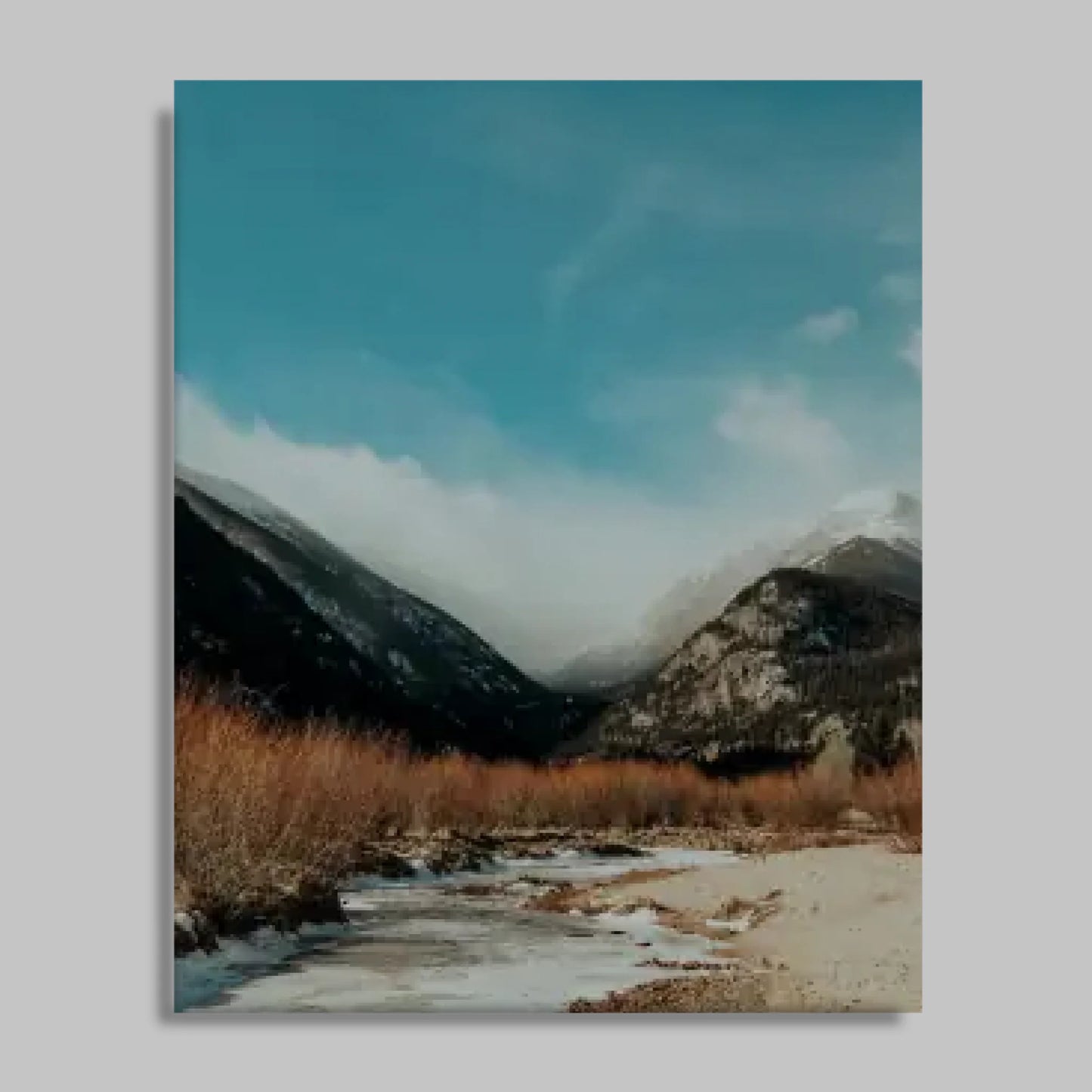 Unframed Closeup 16x20 Vertical Canvas (4.5) Mockup For TIB