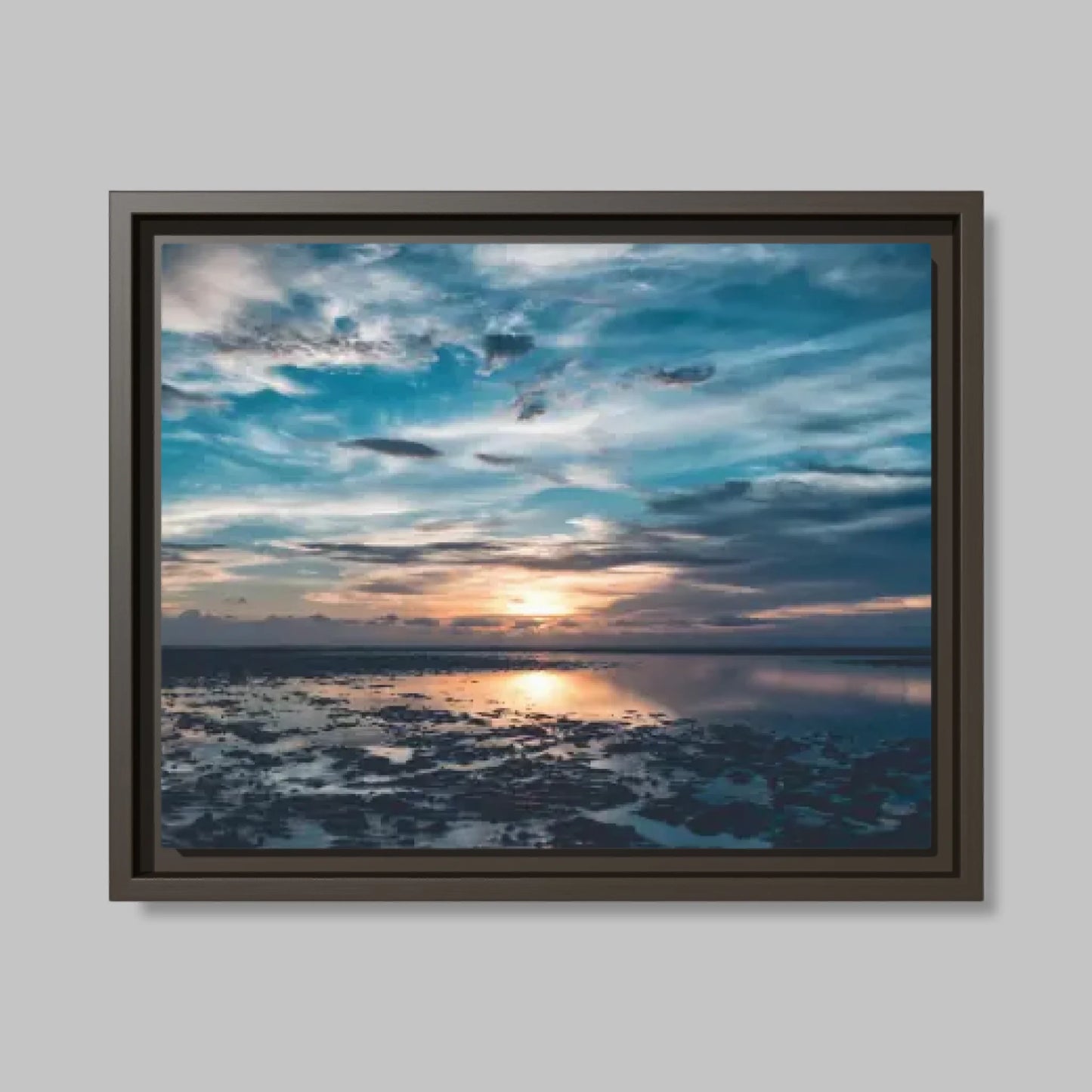 Espresso Framed Closeup 14.11 (14.11) Horizontal Canvas Mockup
