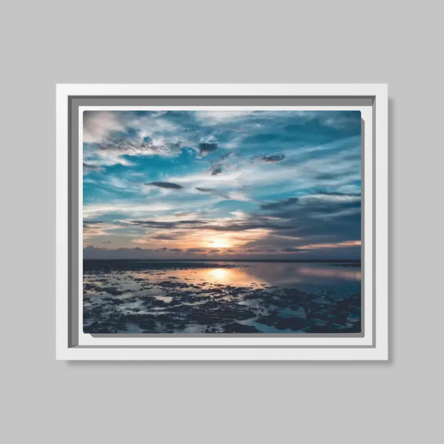 White Closeup 16x20 Vertical Canvas (4.5) Mockup For TIB
