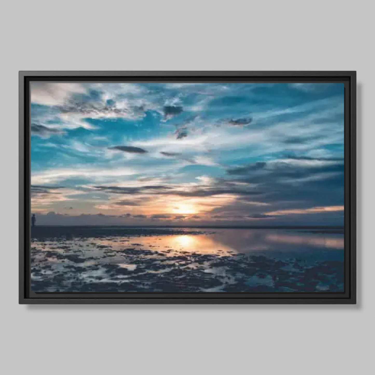 Black Closeup Framed 24x36 Vertical Canvas (2.3) Mockup For TIB