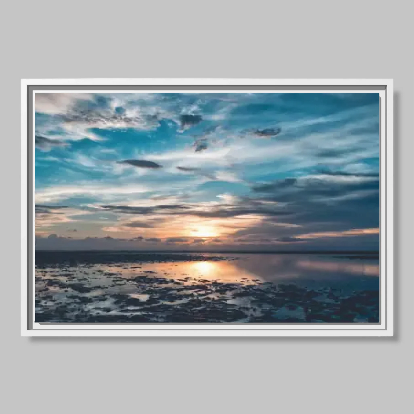 White Closeup Framed 24x36 Vertical Canvas (2.3) Mockup For TIB