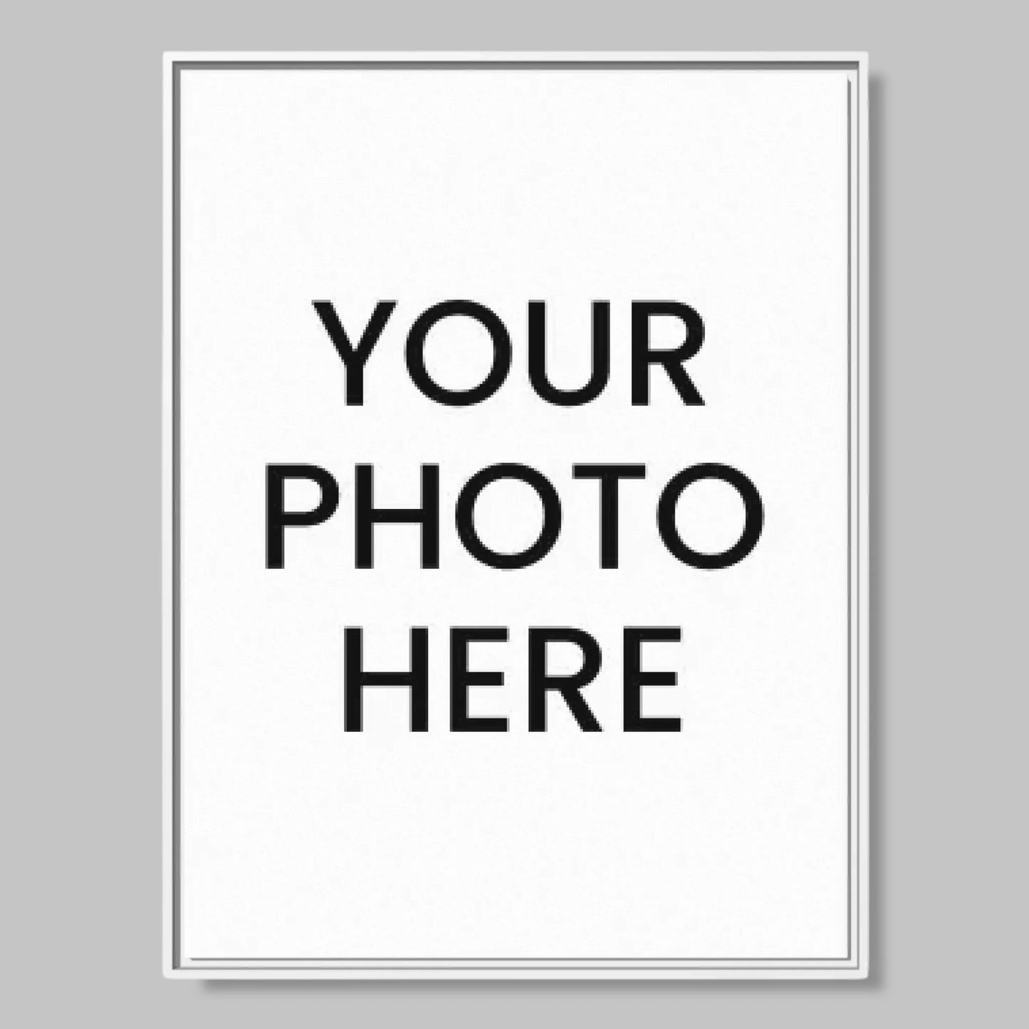 White Framed Closeup 30x40 (3.4) Vertical Rectangular Canvas