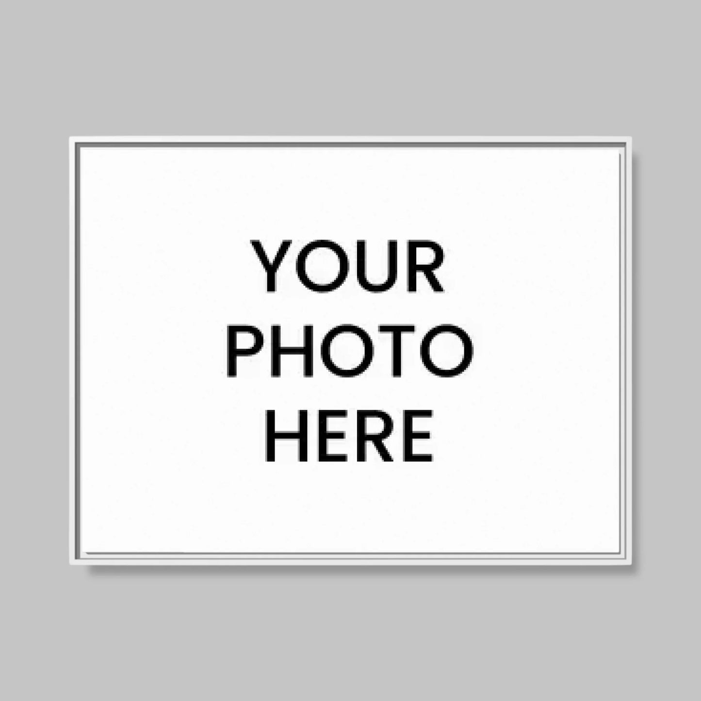White Framed Closeup 40x30 (4.3) Horizontal Rectangular Canvas
